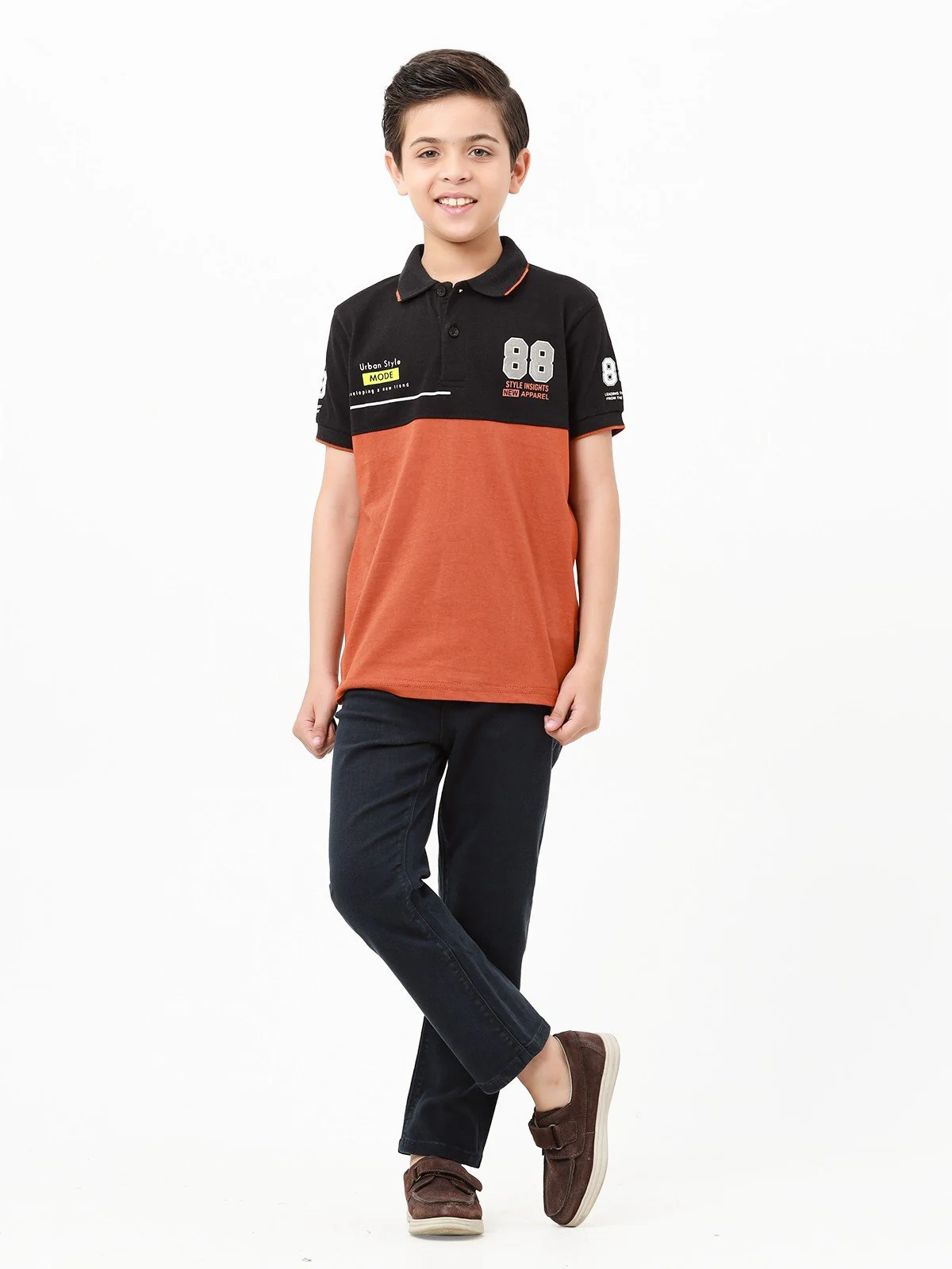 Color Block Polo - EBTPS23-032