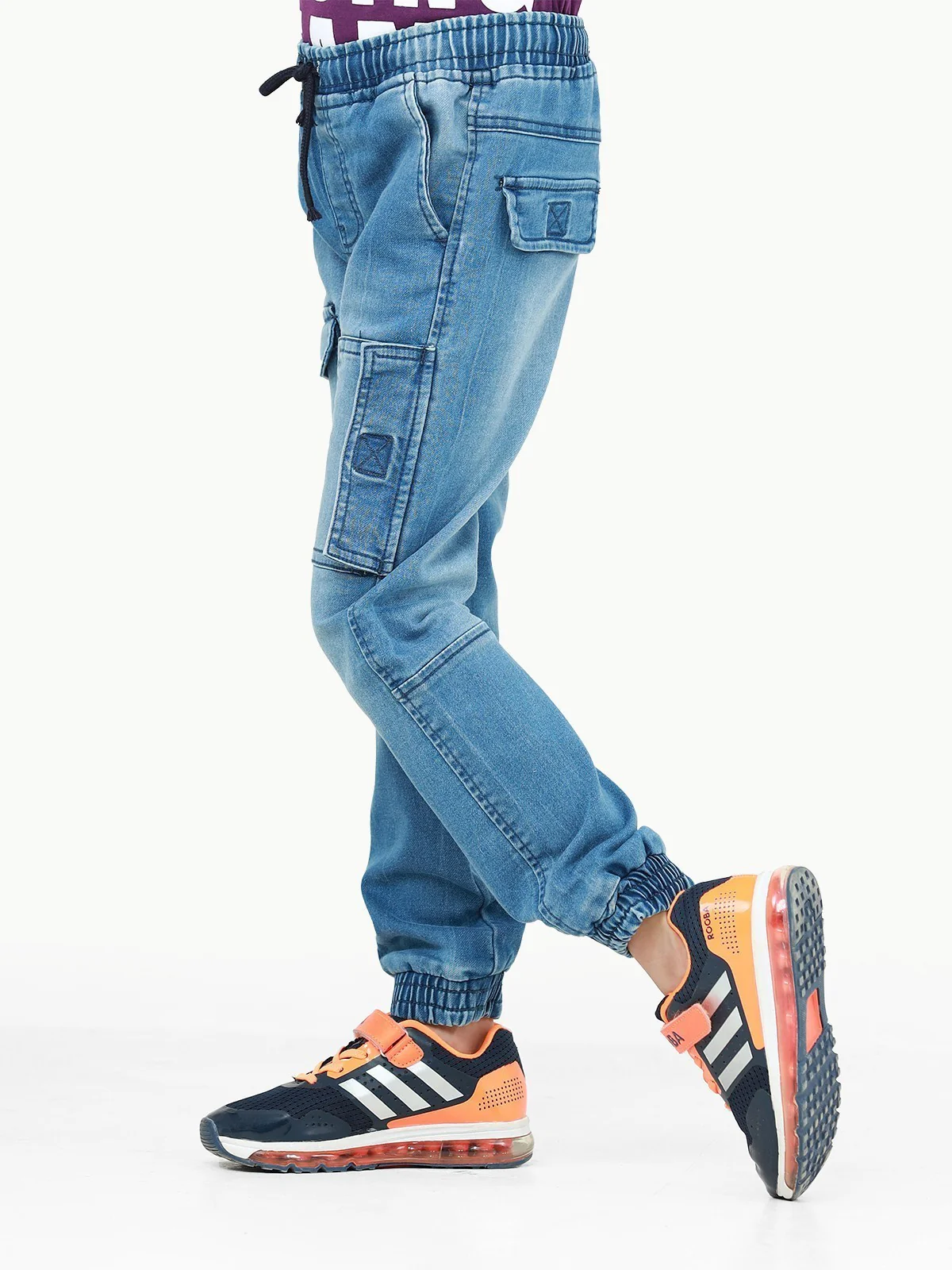 Denim Cargo Trouser - EBBT22-030 - Image 3