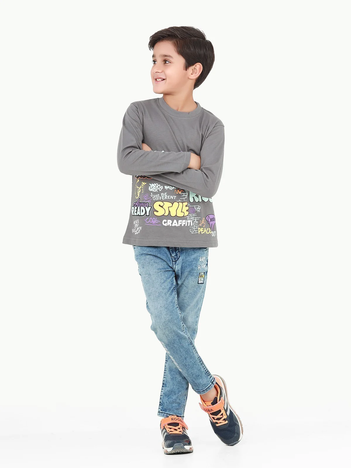 Full Sleeves Graphic Tee - EBTGF22-018 - Image 2