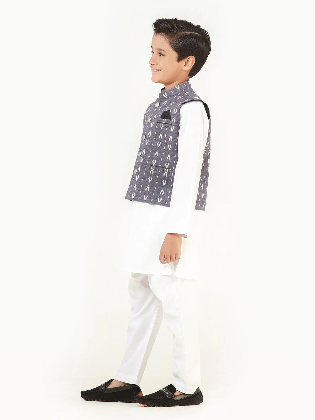 Cotton Waistcoat Suit - EBTWCS22-25162 - Image 3