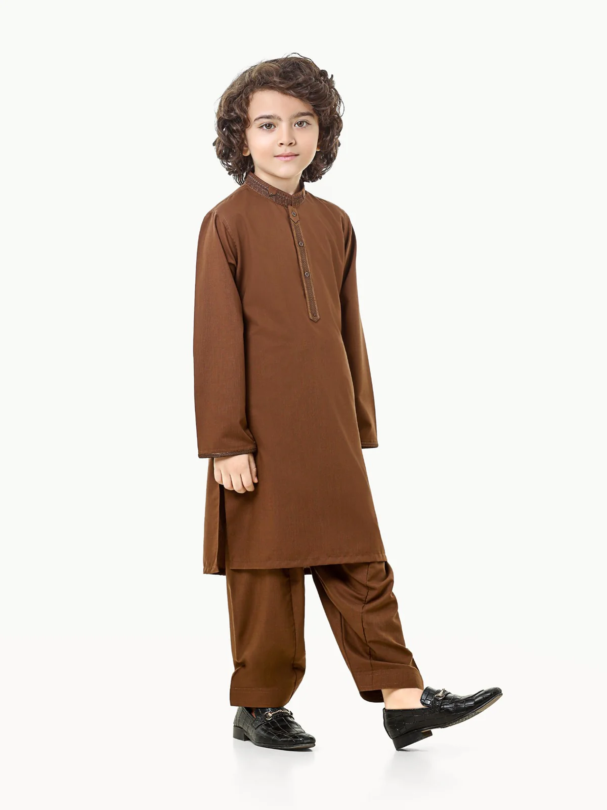 Embroidered Blended Shalwar Kameez - EBTKS22S-3821 - Image 3