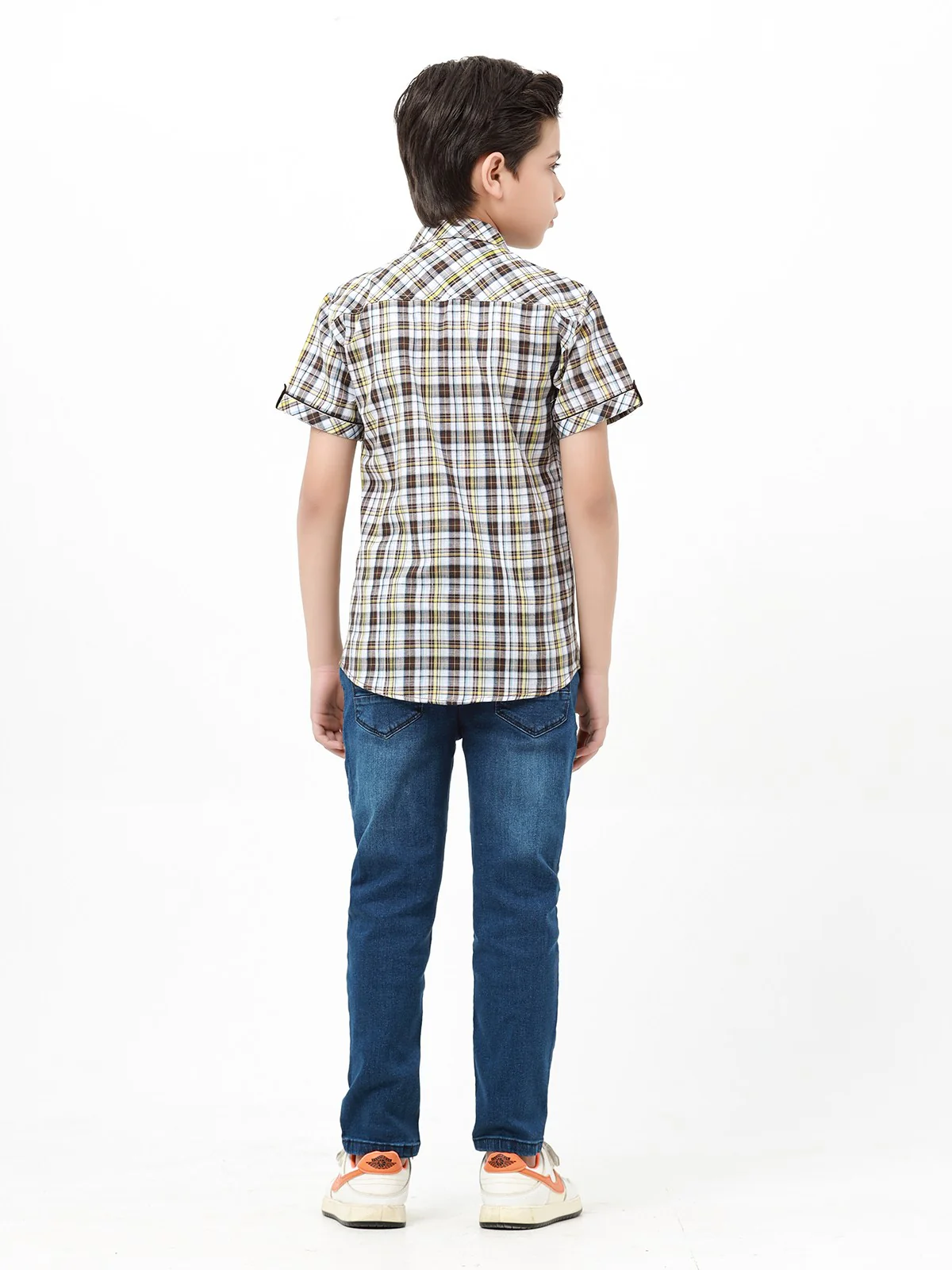 Half Sleeves Check Shirt - EBTS22-27452 - Image 5