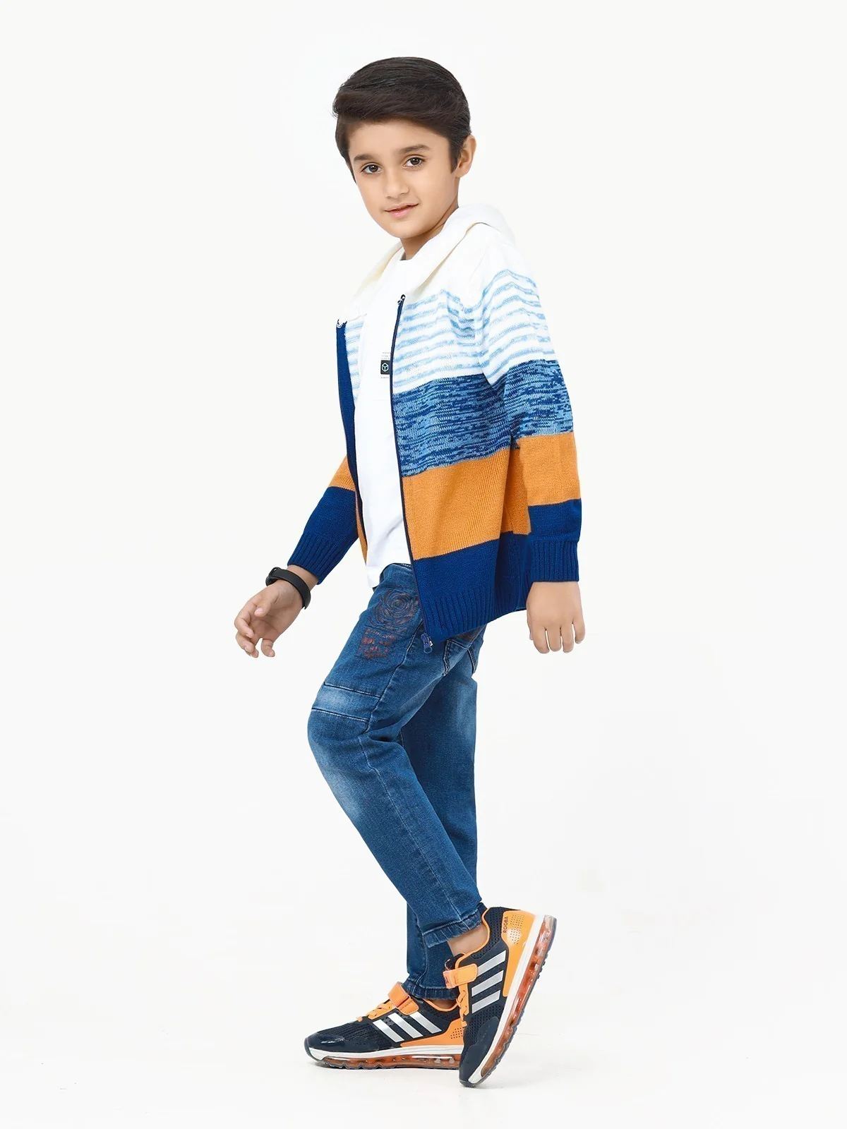 Zipper Color-Block Sweater - EBTSWT22-017 - Image 4
