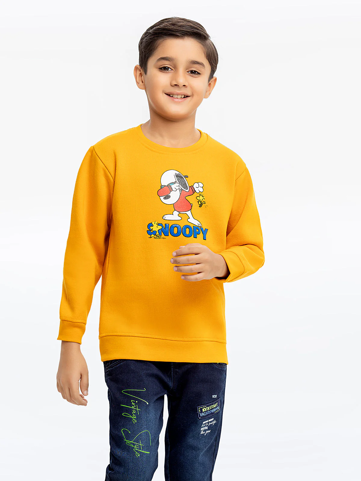 Crew Neck Graphic Sweatshirt - EBTSS23-016