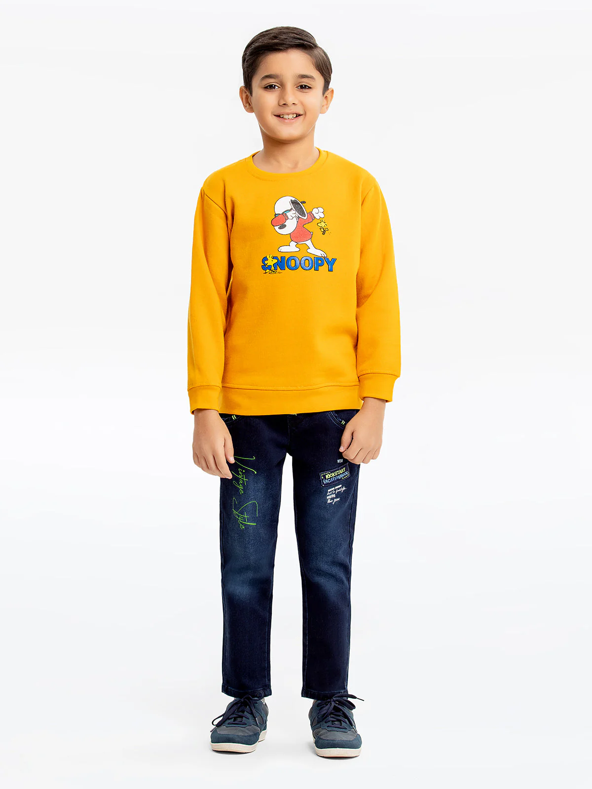 Crew Neck Graphic Sweatshirt - EBTSS23-016 - Image 2