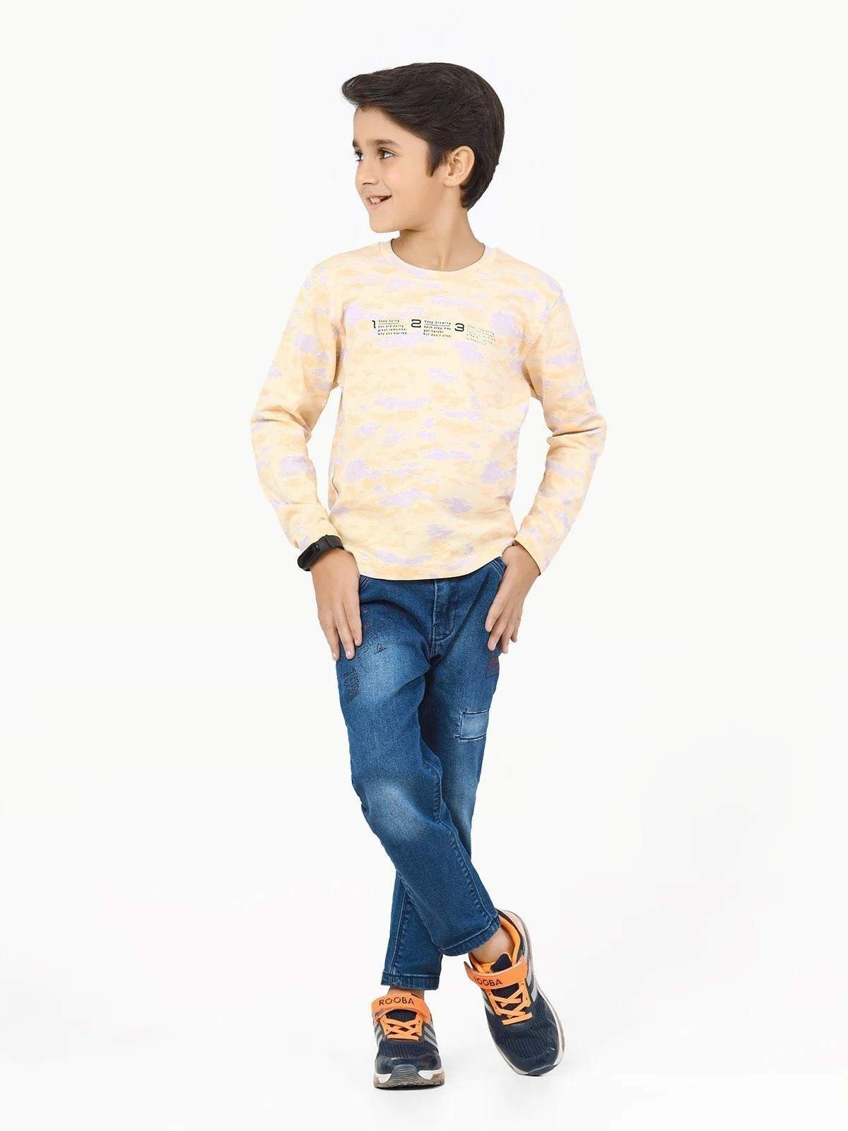 Full Sleeves All Over Print Tee - EBTGF22-016 - Image 2