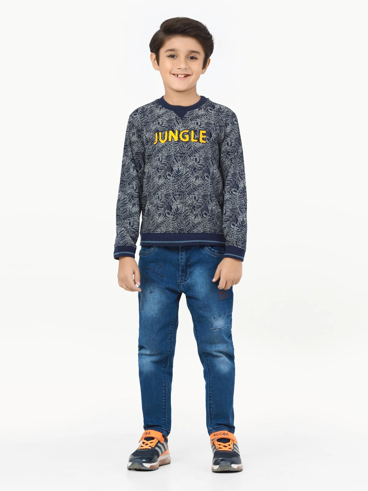 Crew Neck All Over Print Sweatshirt - EBTSS22-008 - Image 2