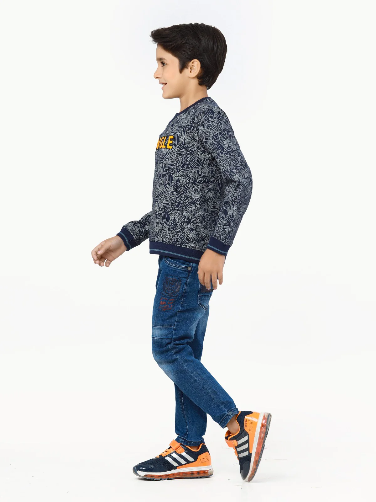 Crew Neck All Over Print Sweatshirt - EBTSS22-008 - Image 3