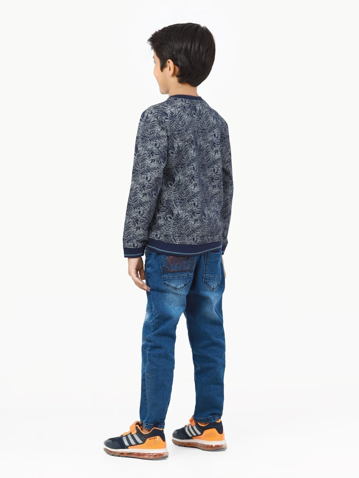 Crew Neck All Over Print Sweatshirt - EBTSS22-008 - Image 5