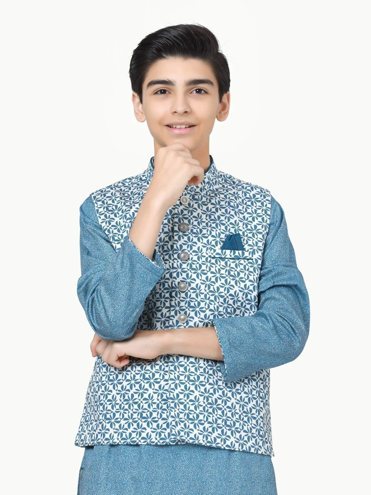 Cotton Waistcoat Suit - EBTWCS23-25170 - Image 2