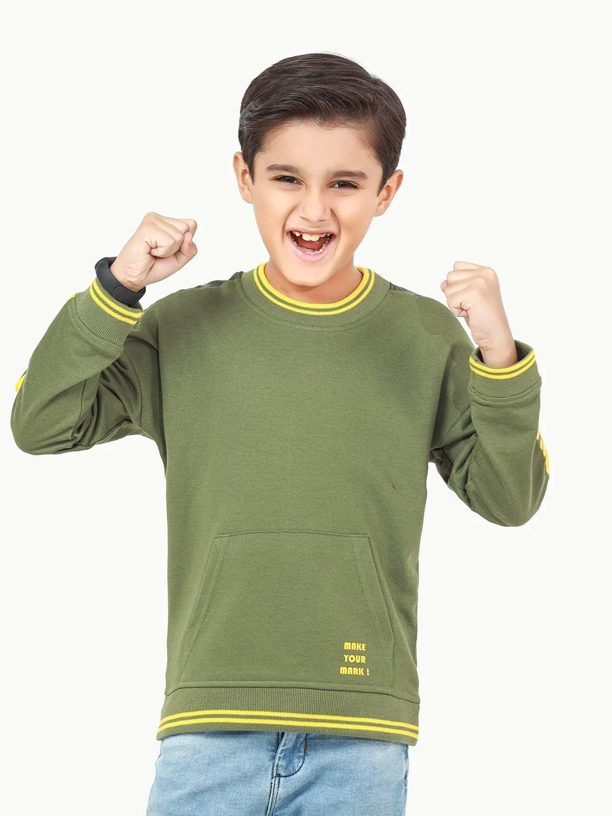 Crew Neck Basic Sweatshirt - EBTSS22-011