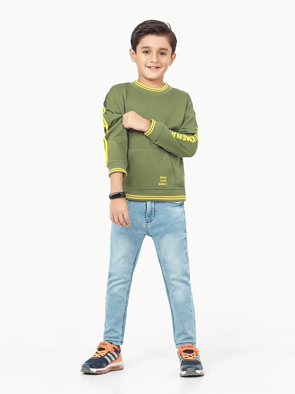Crew Neck Basic Sweatshirt - EBTSS22-011 - Image 2