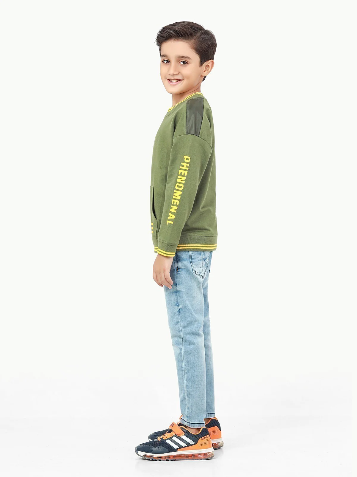 Crew Neck Basic Sweatshirt - EBTSS22-011 - Image 3