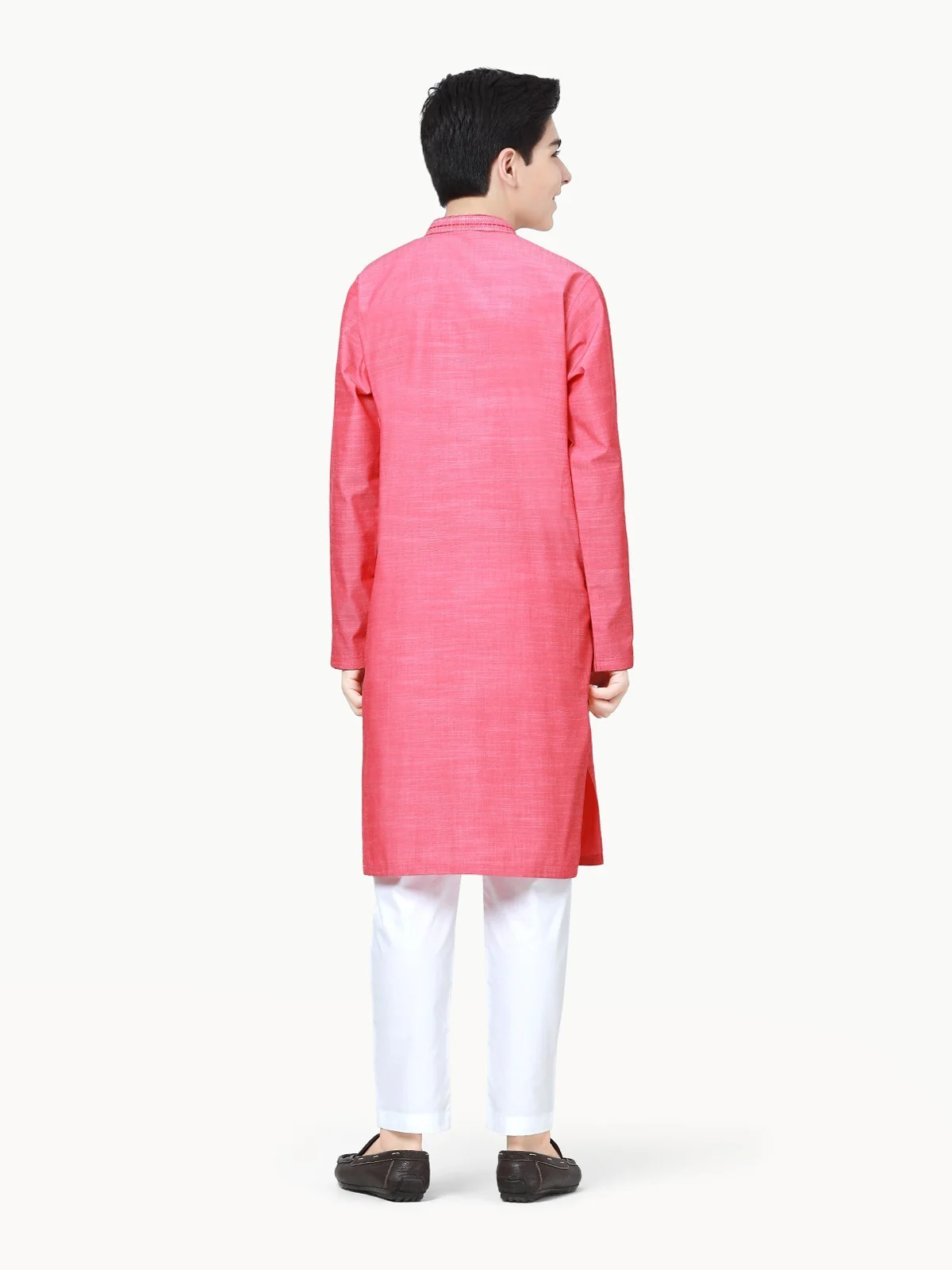 Embroidered Cotton Kurta - EBTK22-3849 - Image 6