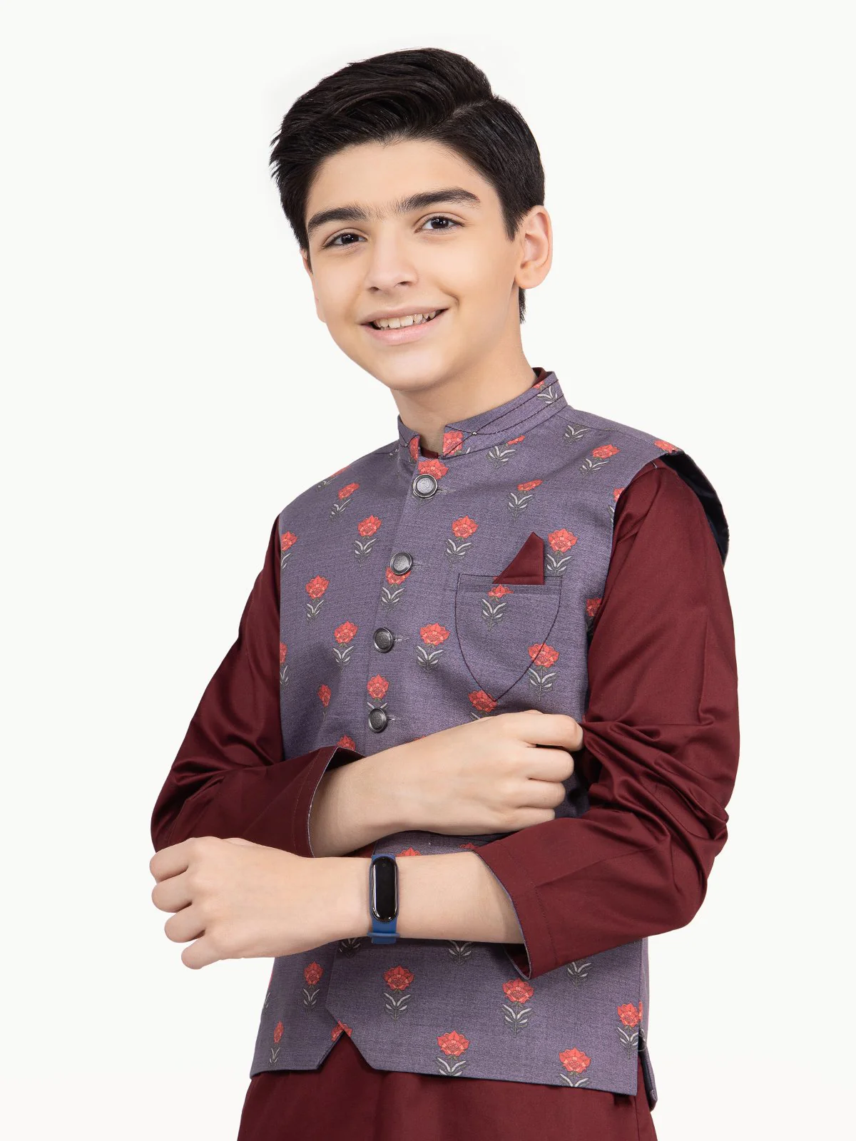 Cotton Waistcoat Suit - EBTWCS22-25158 - Image 2