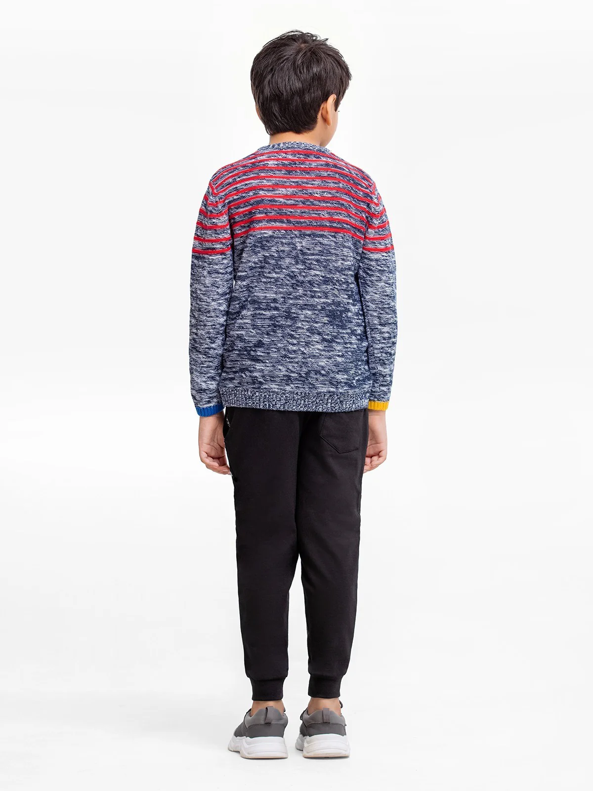 Crew Neck Striped Sweater - EBTSWT22-008 - Image 5