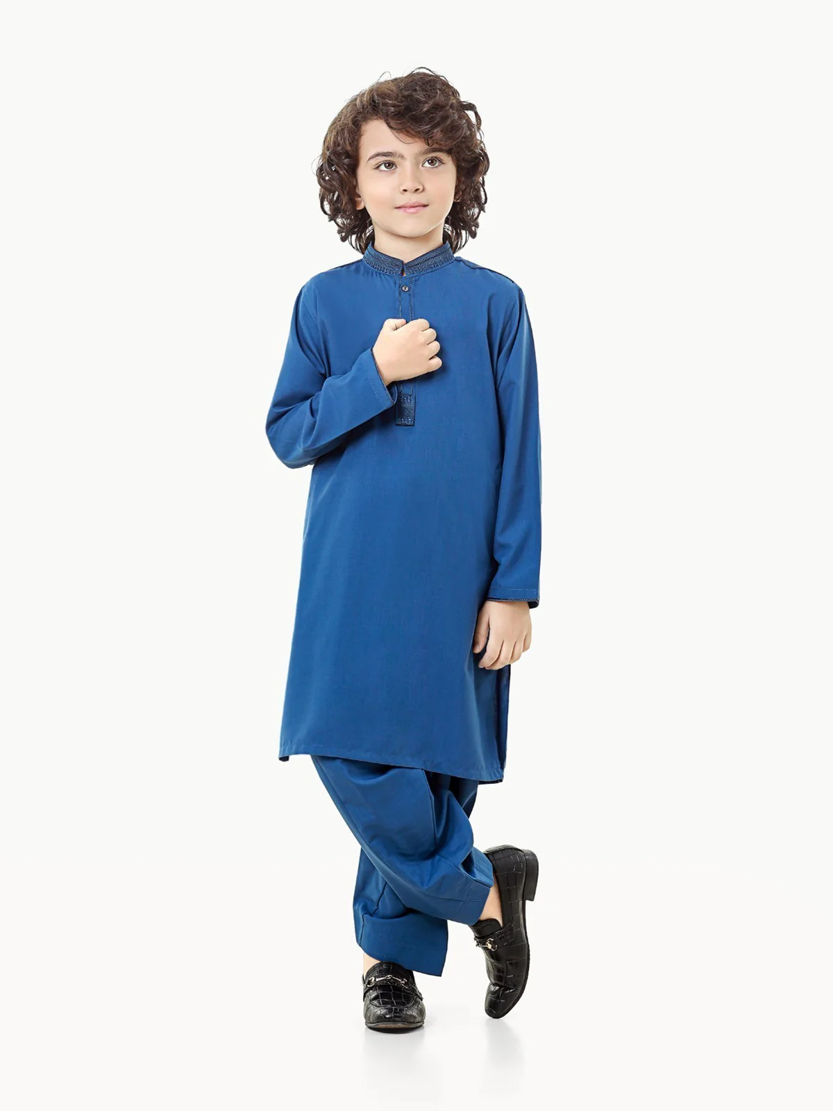 Embroidered Blended Shalwar Kameez - EBTKS23-3831 - Image 3