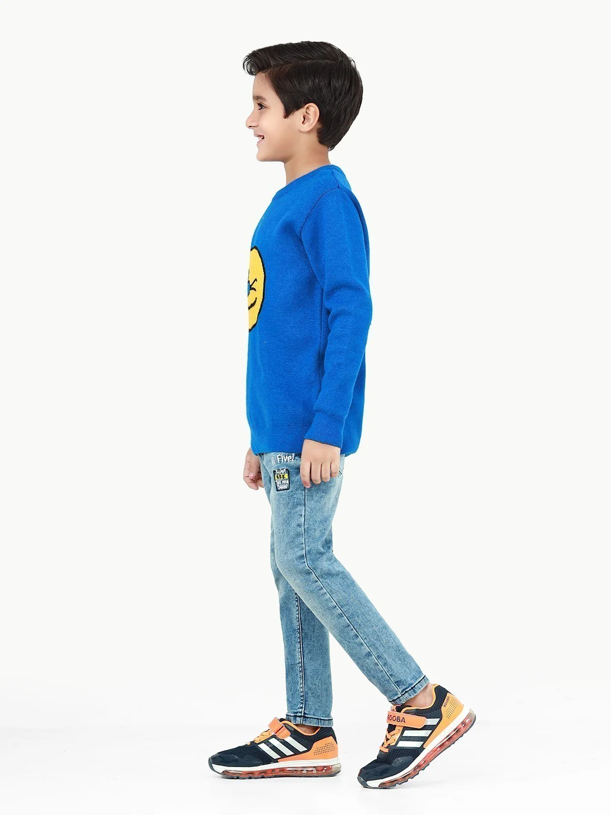 Crew Neck Emoji Sweater - EBTSWT22-001 - Image 3