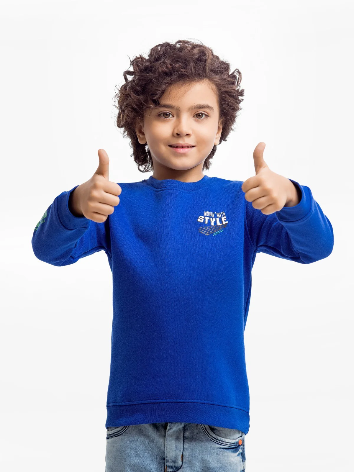 Crew Neck Graphic Sweatshirt - EBTSS23-002