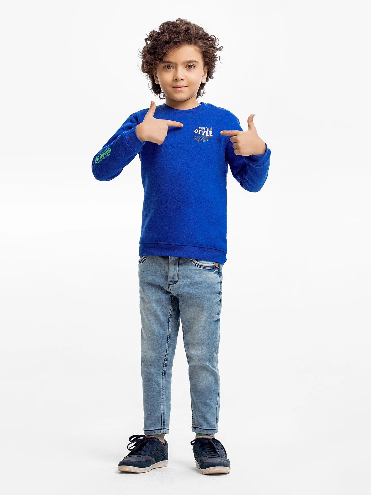 Crew Neck Graphic Sweatshirt - EBTSS23-002 - Image 2
