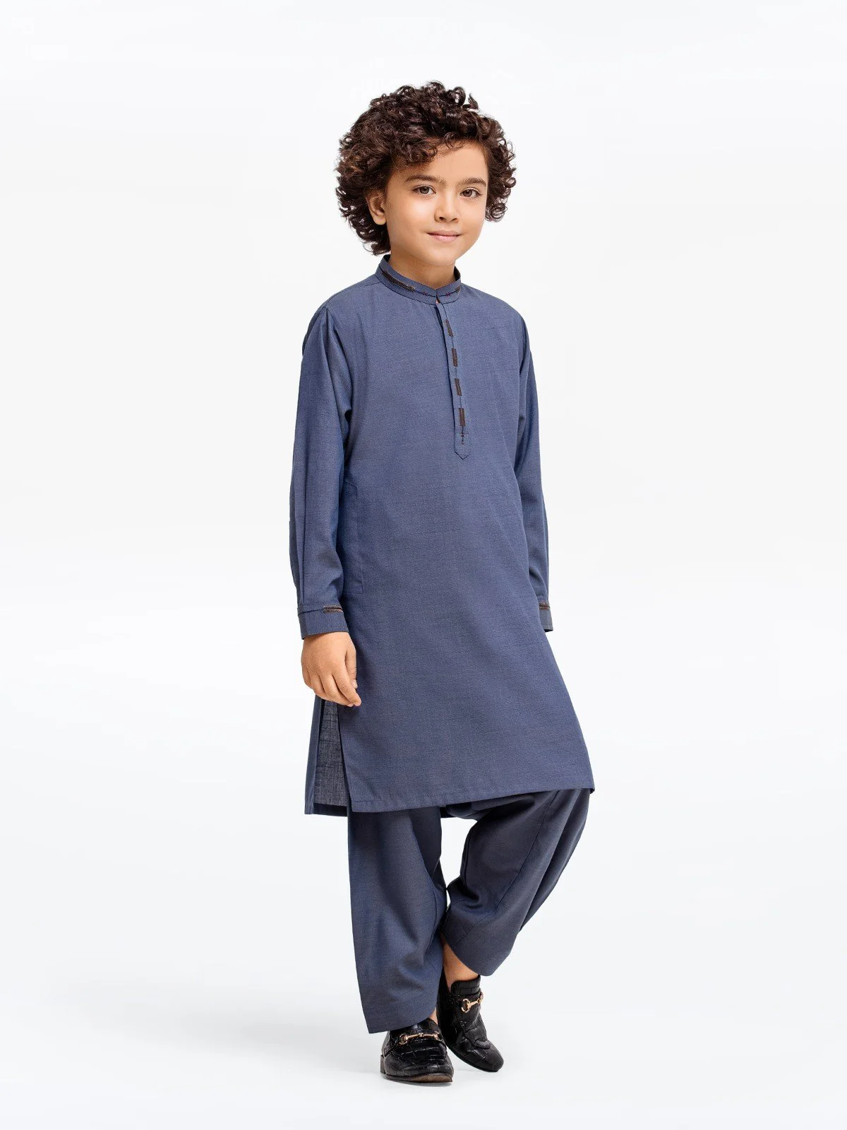 Embroidered Blended Shalwar Kameez - EBTKS23-3879 - Image 3
