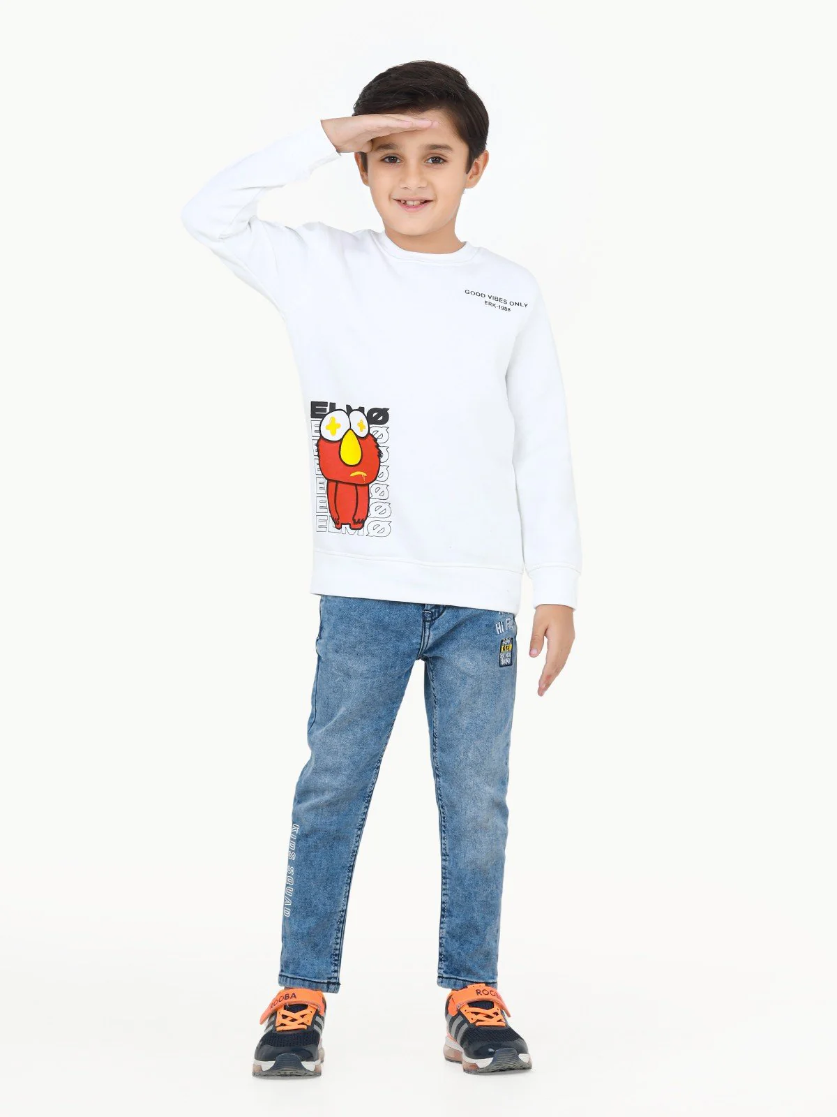 Crew Neck Graphic Sweatshirt - EBTSS22-004 - Image 2