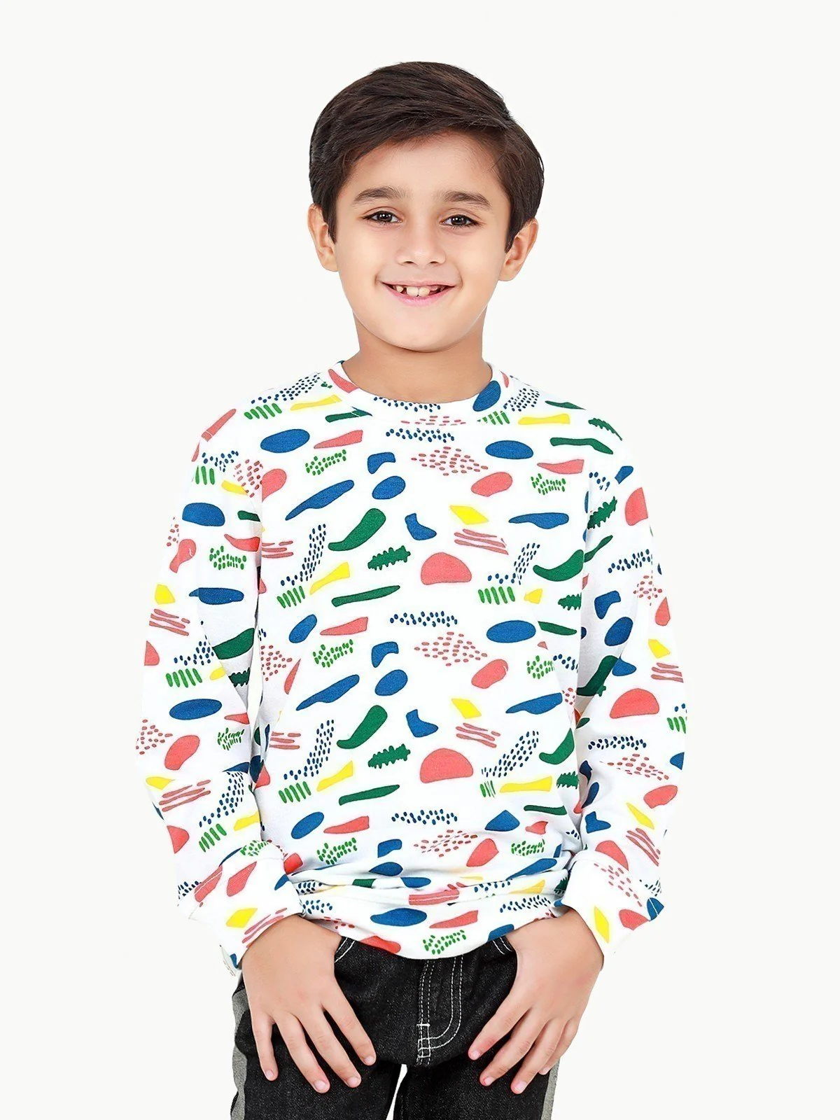 Crew Neck All Over Print Sweatshirt - EBTSS22-010