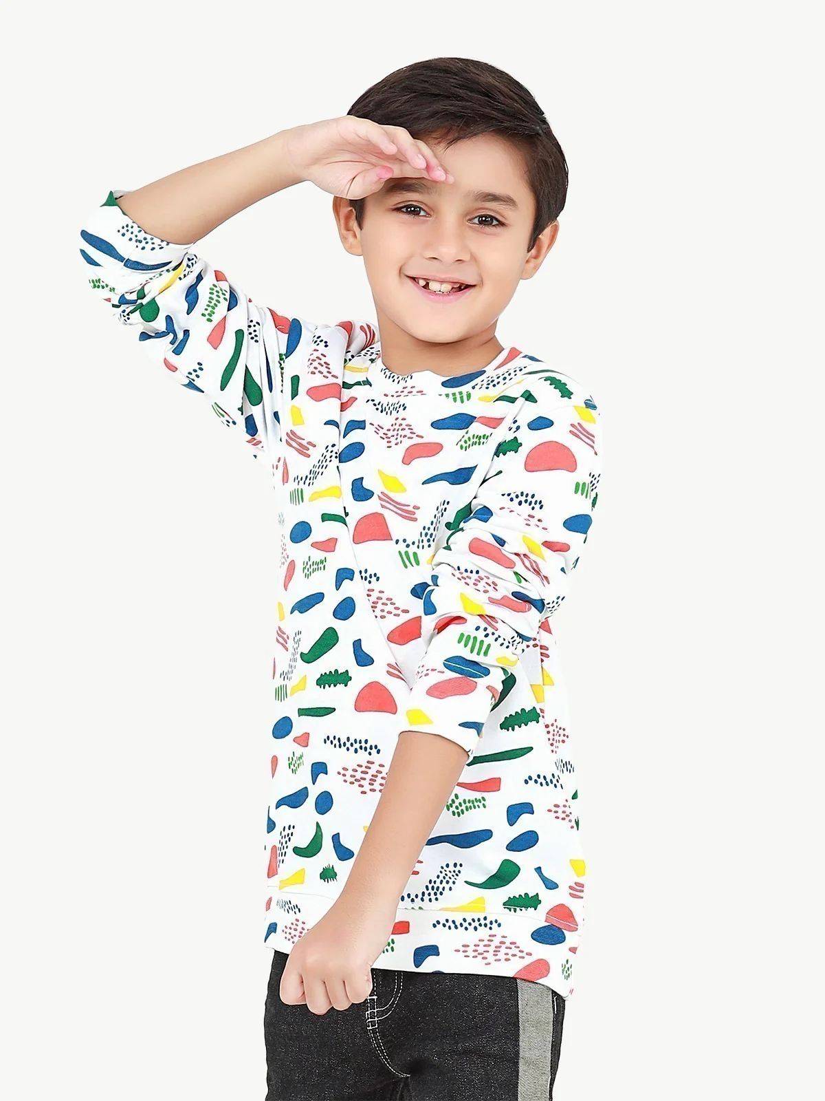 Crew Neck All Over Print Sweatshirt - EBTSS22-010 - Image 4