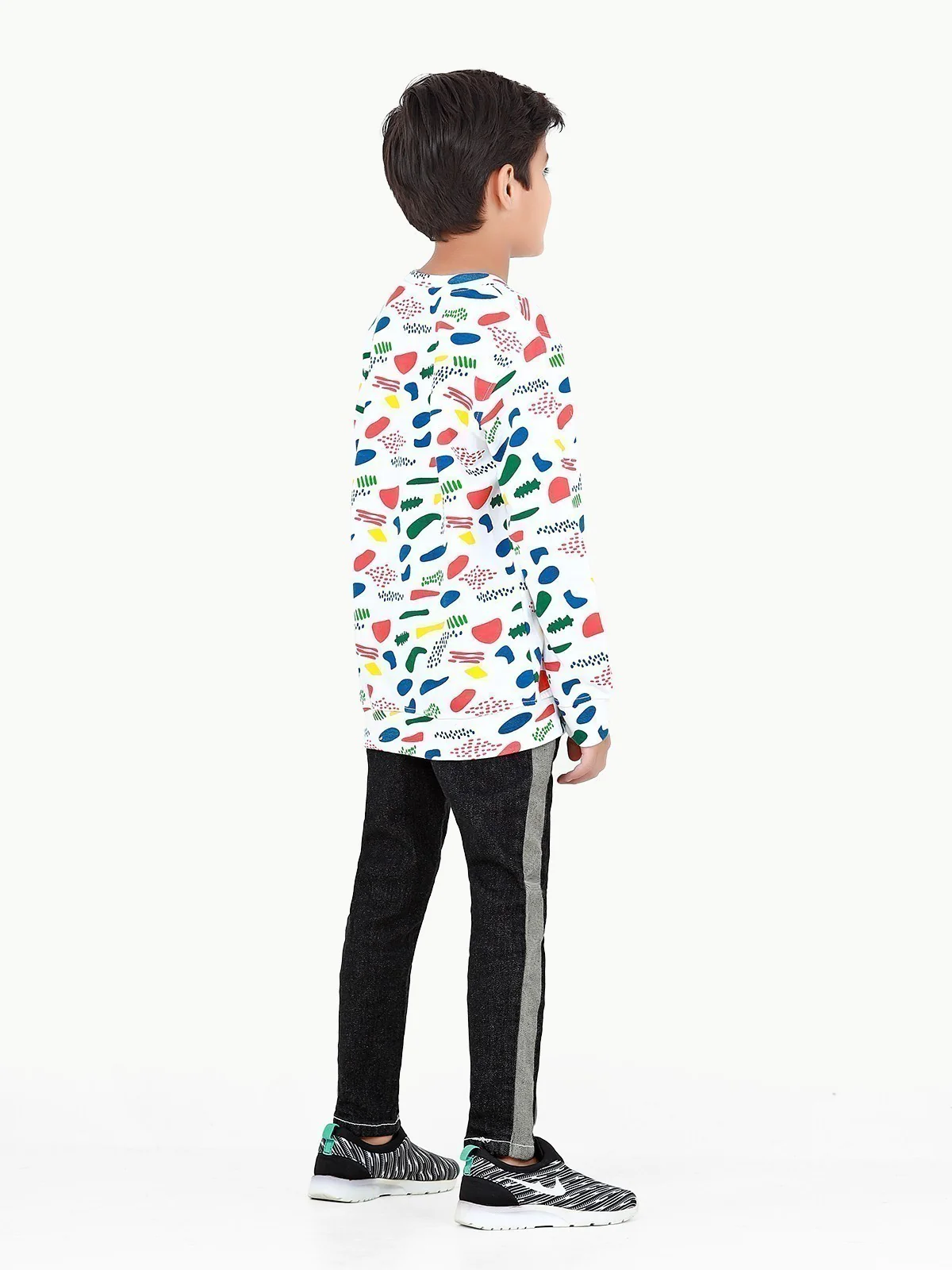 Crew Neck All Over Print Sweatshirt - EBTSS22-010 - Image 6