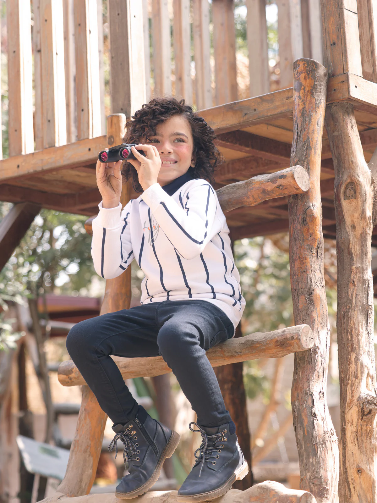 Crew Neck Striped Sweatshirt - EBTSS23-018 - Image 6