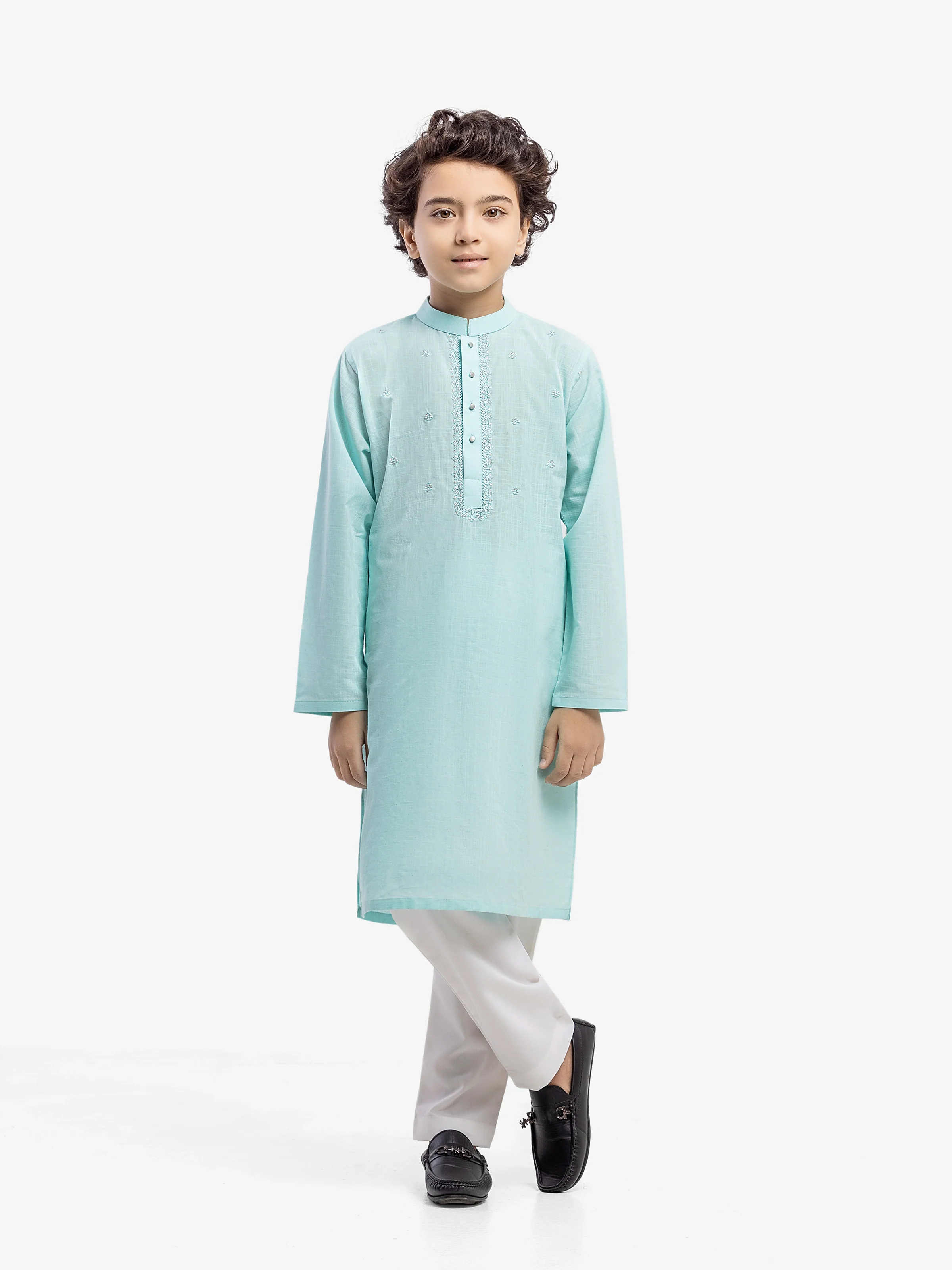 Embroidered Cotton Kurta - EBTK5-4056