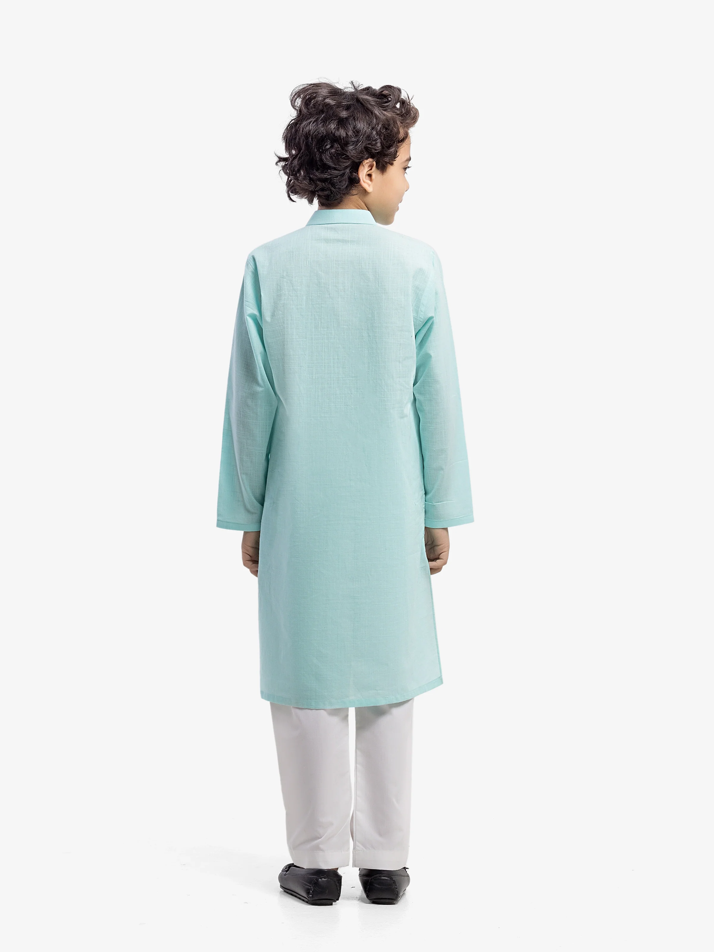 Embroidered Cotton Kurta - EBTK5-4056 - Image 5