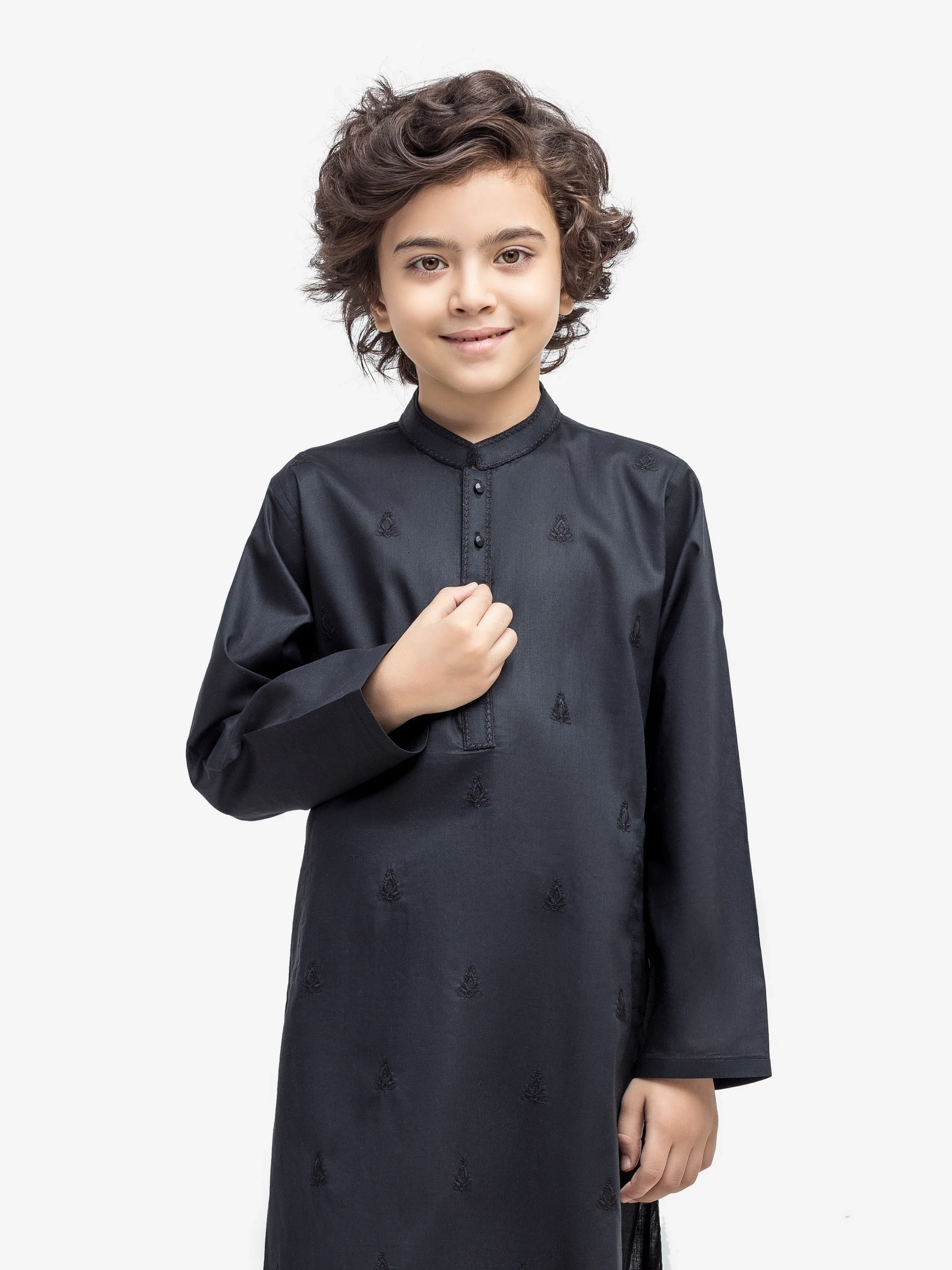 Embroidered Cotton Kurta - EBTK25-3993 - Image 2