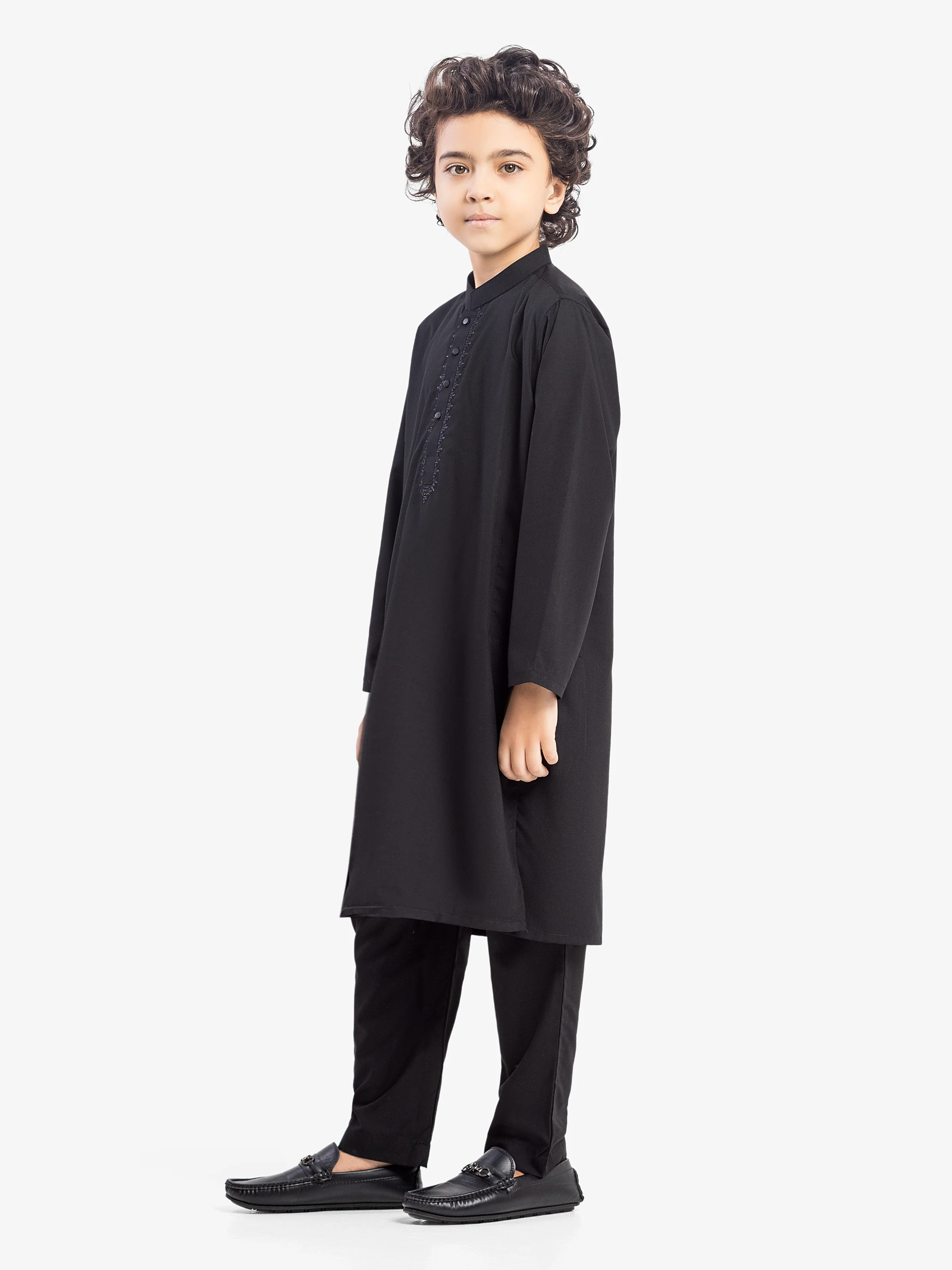Embroidered Blended Kurta Pajama - EBTKP5-024 - Image 4