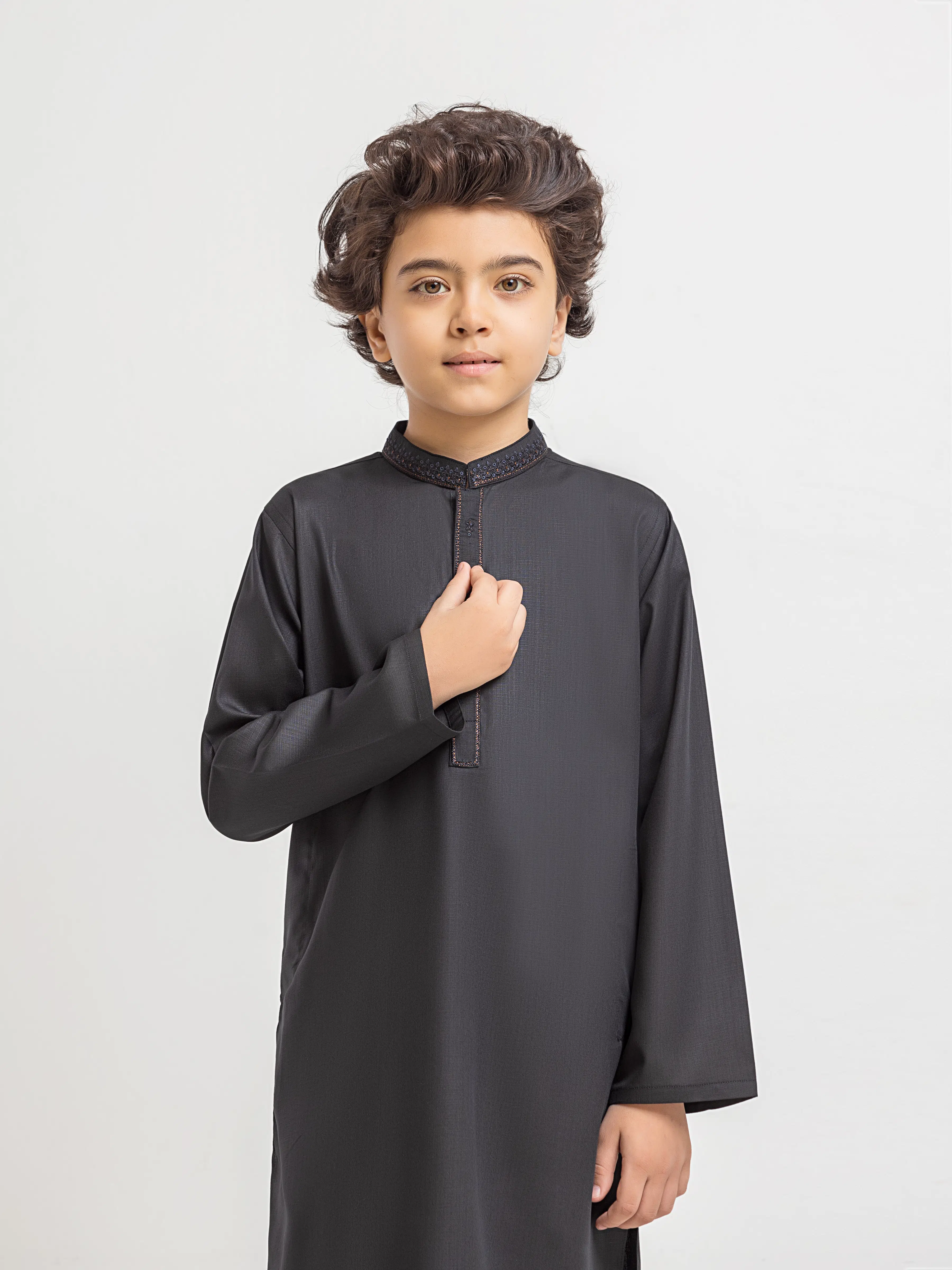 Embroidered Blended Shalwar Kameez - EBTKS6-4095 - Image 2