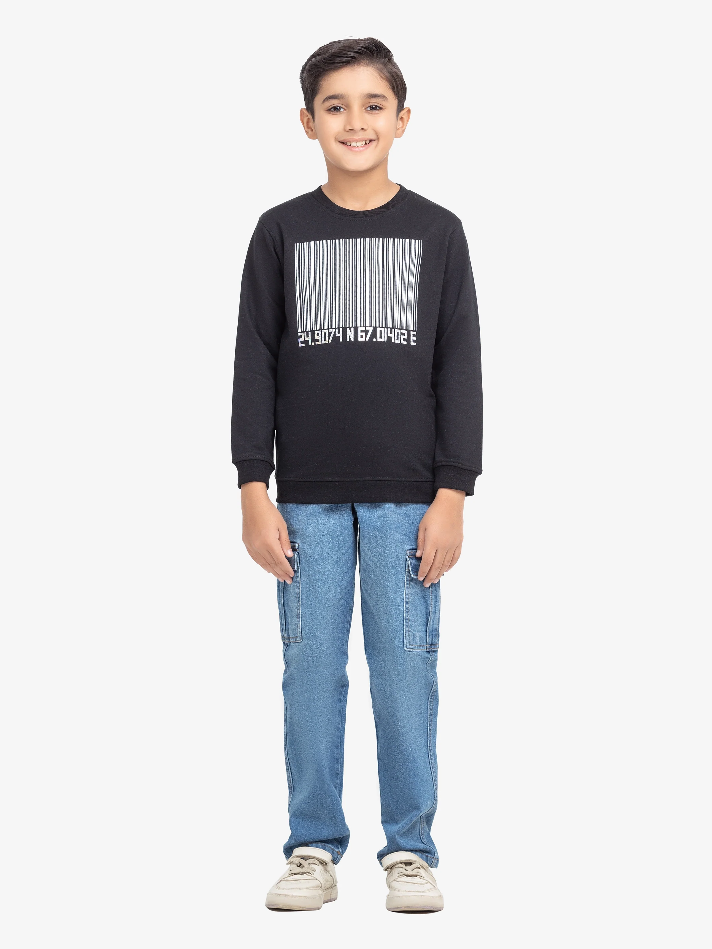 Crew Neck Graphic Sweatshirt - EBTSS24-020 - Image 2