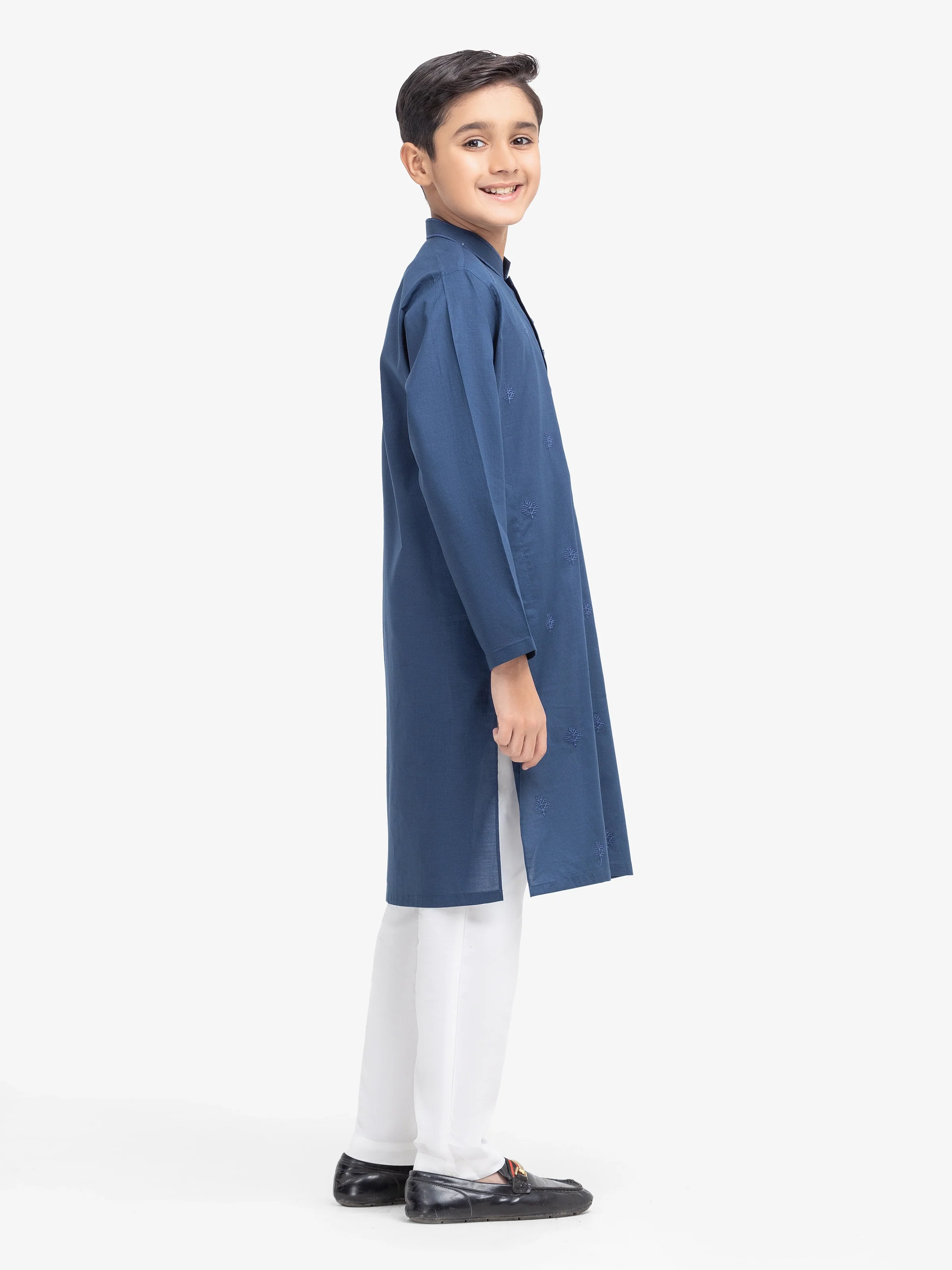 Embroidered Cambric Kurta - EBTK25-4001 - Image 4