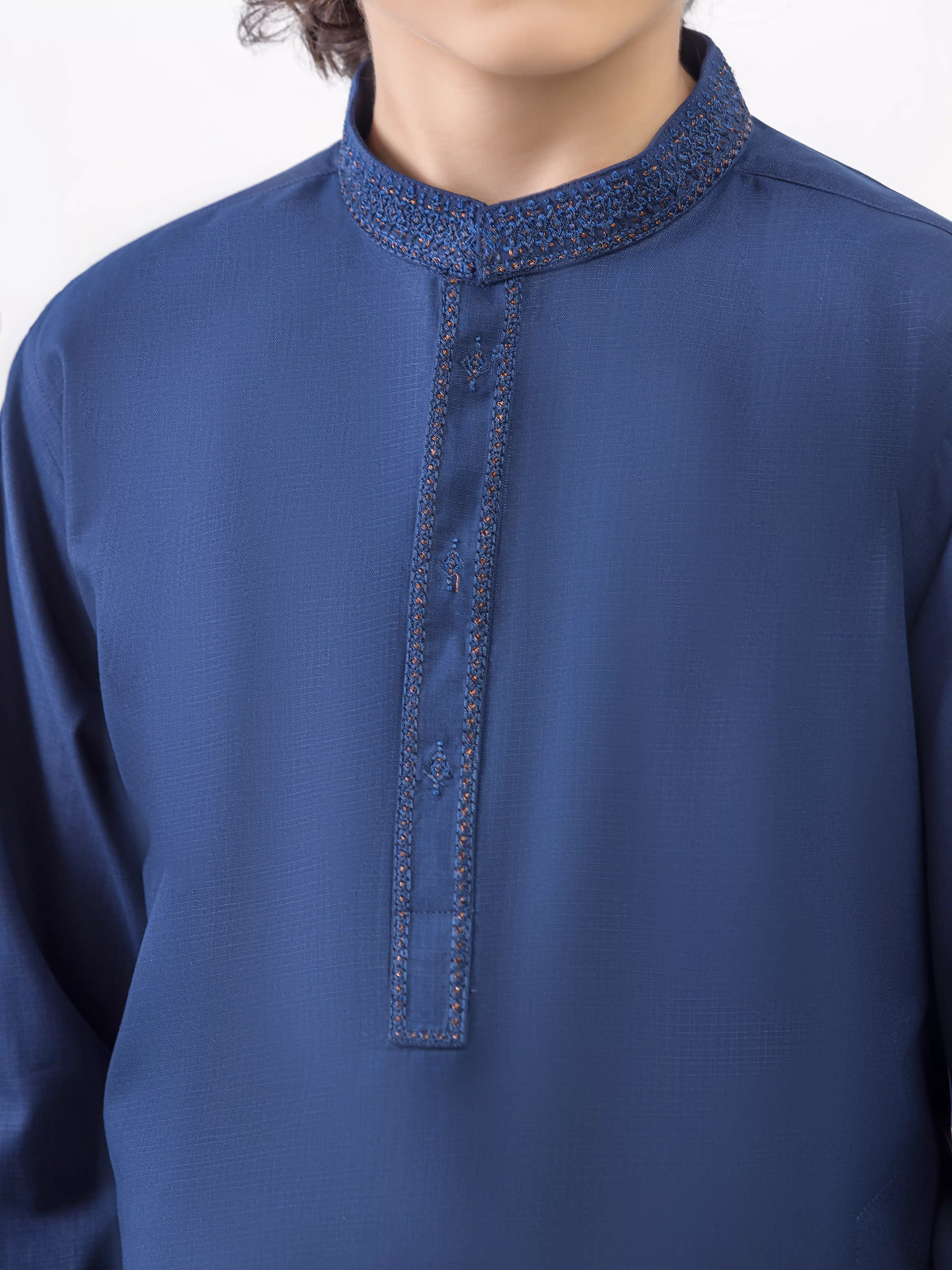 Embroidered Blended Shalwar Kameez - EBTKS6-4083 - Image 3