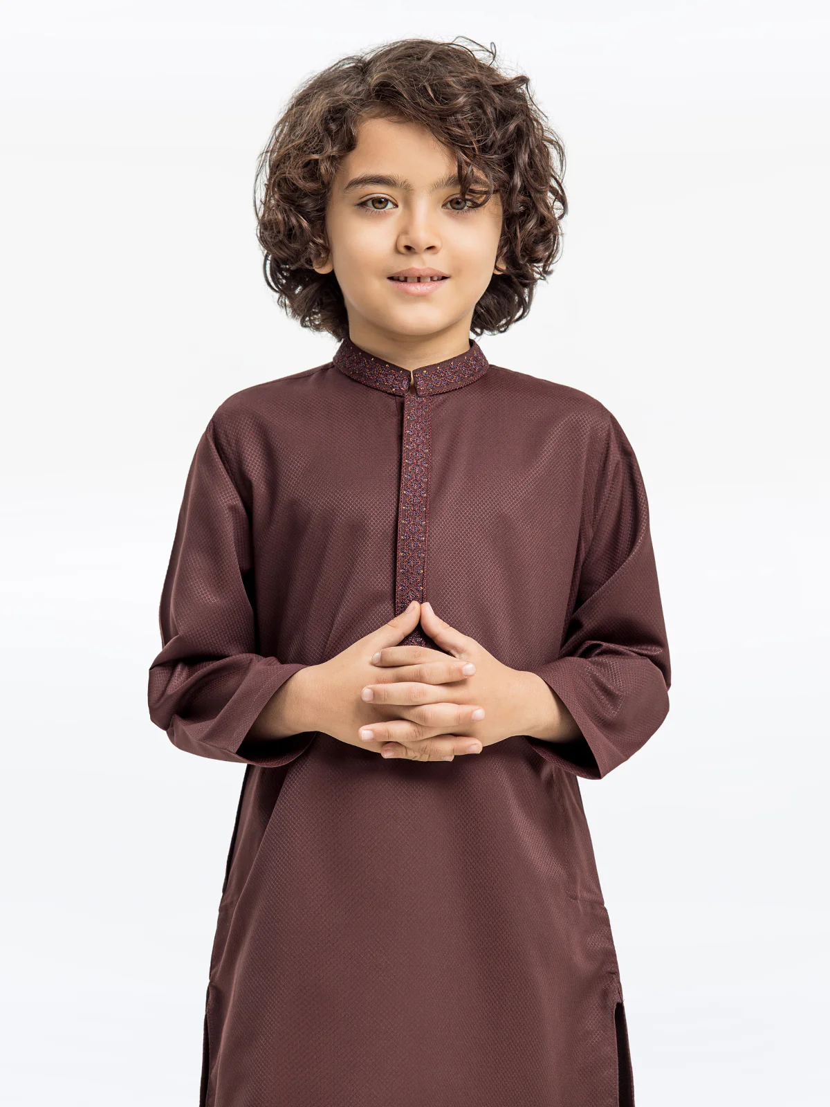 Embroidered Dobby Kurta - EBTK24-3961 - Image 2