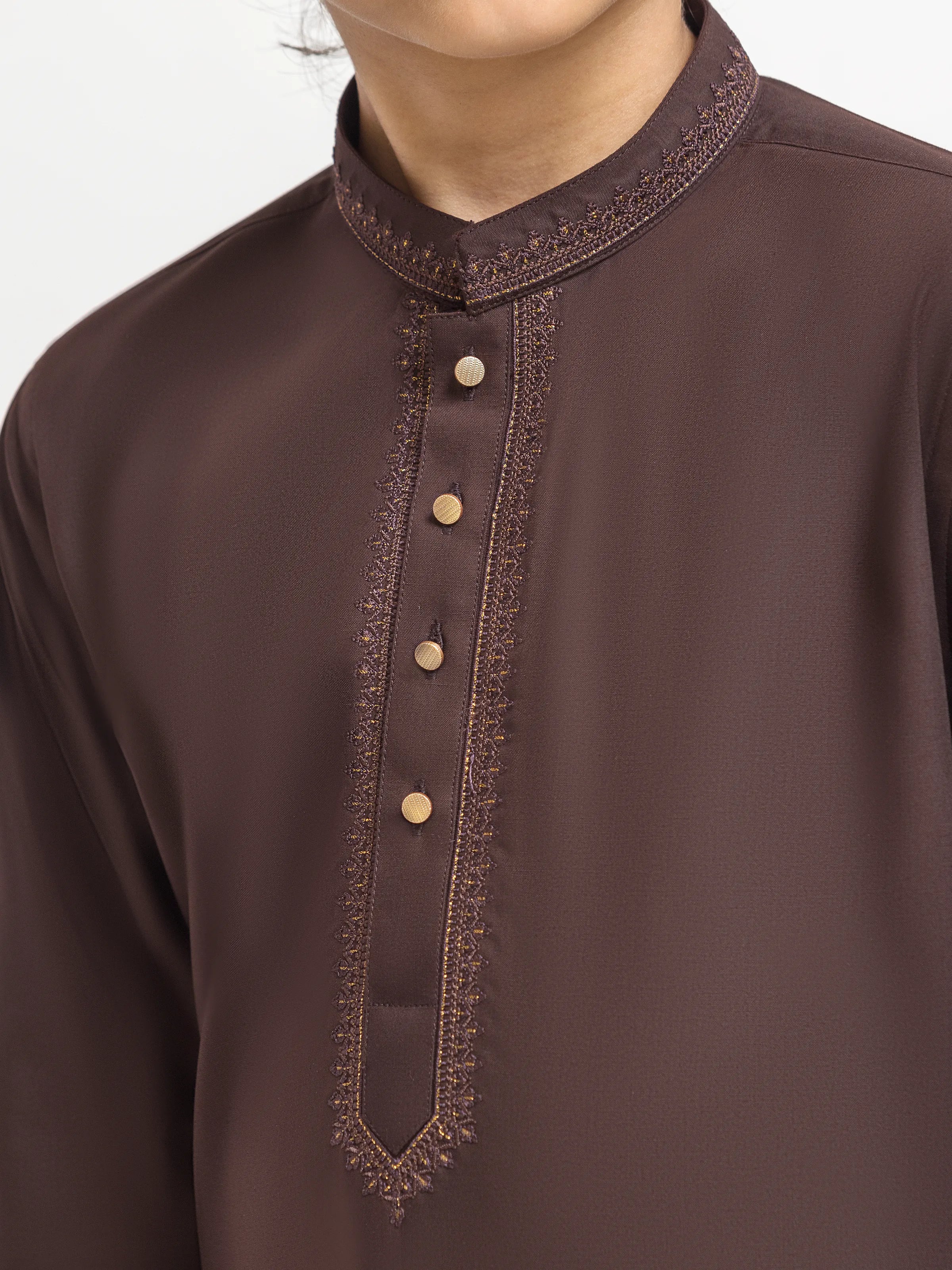 Embroidered Blended Shalwar Kameez - EBTKS6-4086 - Image 3