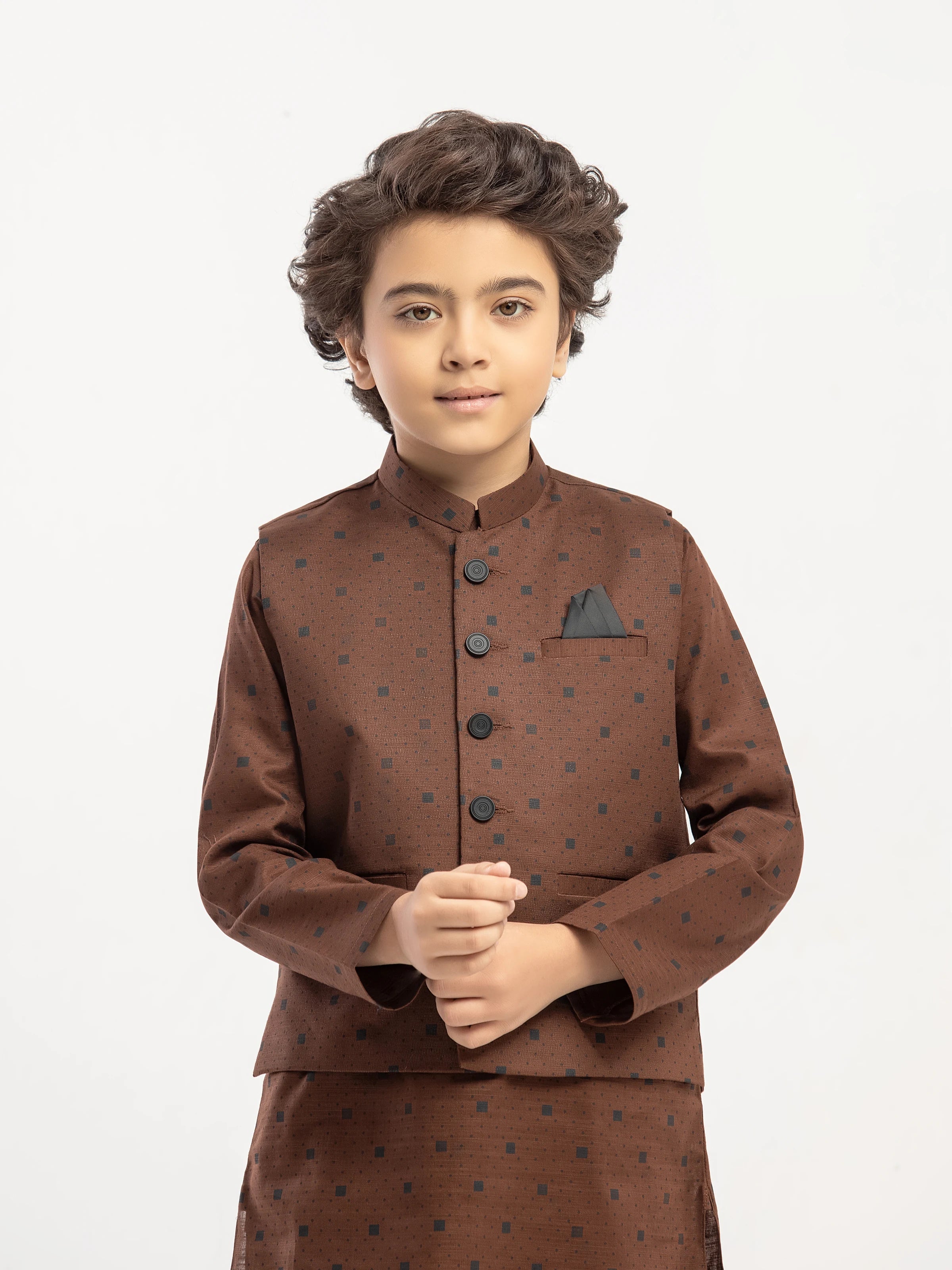 Khaddar Waistcoat Suit - ECBTWCS5-067 - Image 2