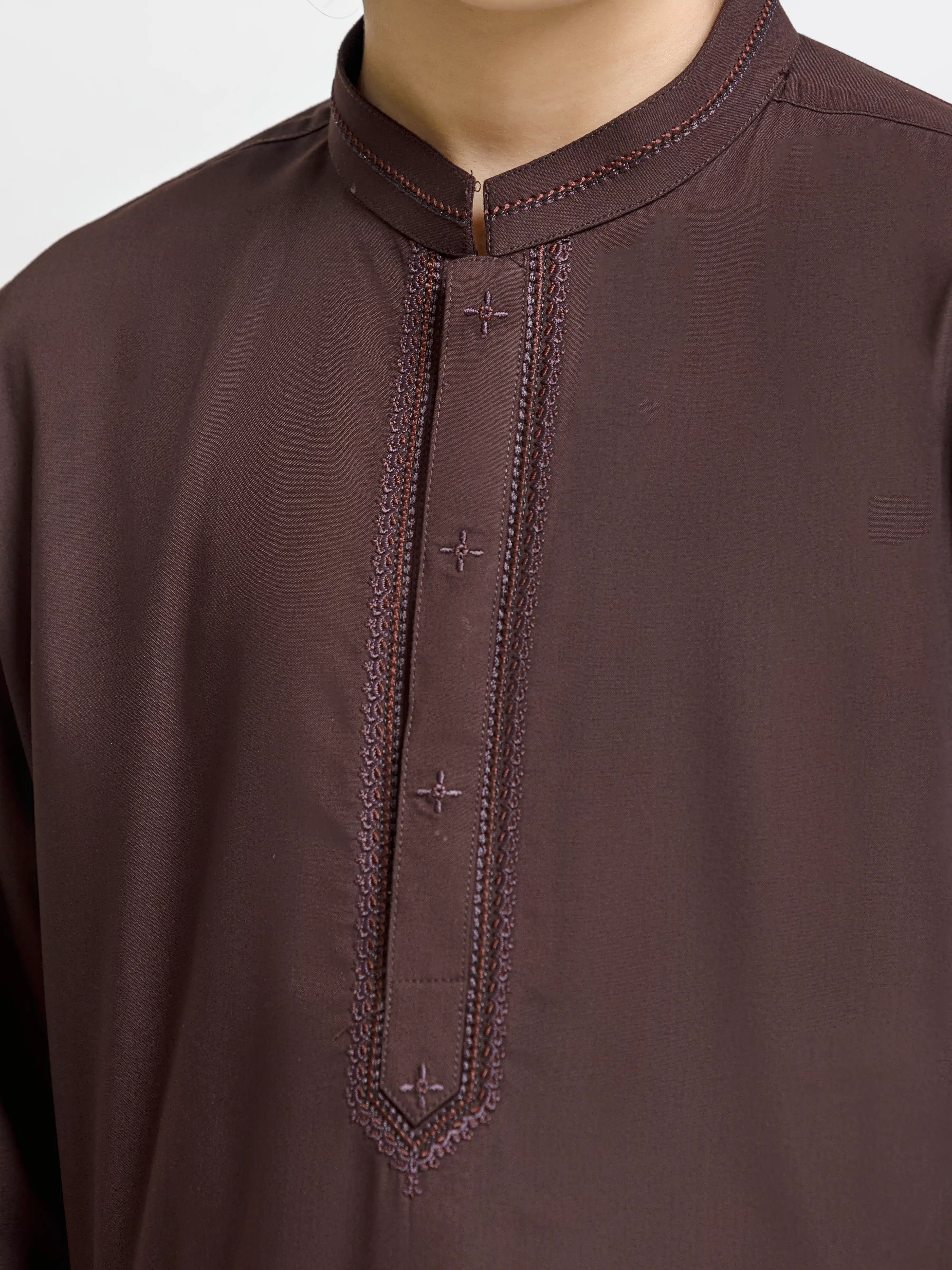 Embroidered Blended Shalwar Kameez - EBTKS5-4067 - Image 3