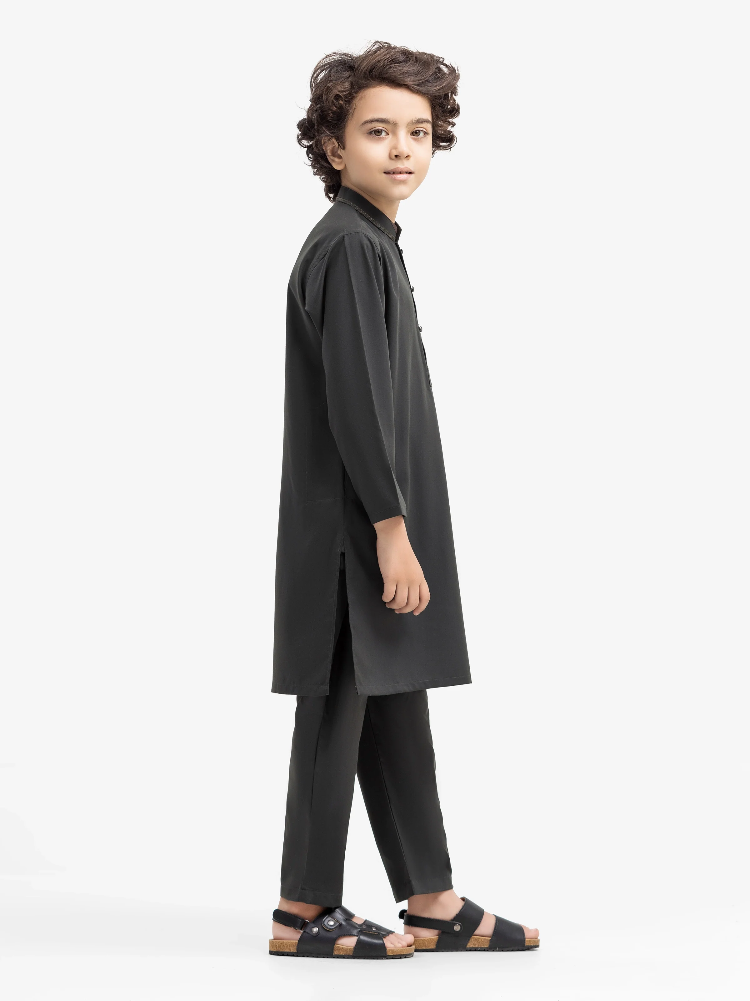 Embroidered Blended Kurta Pajama - EBTKP5-018 - Image 4