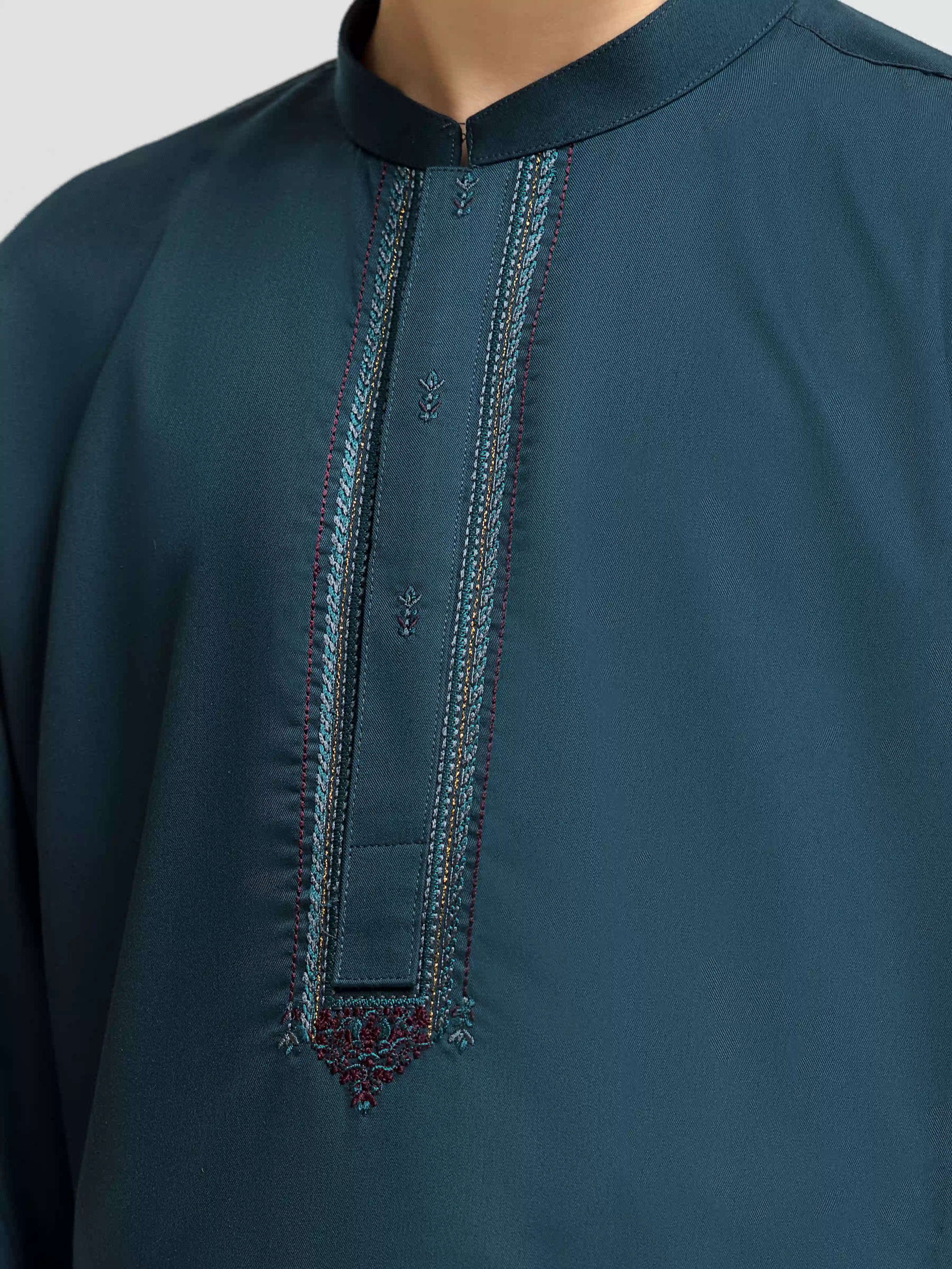 Embroidered Blended Shalwar Kameez - EBTKS5-4062 - Image 3