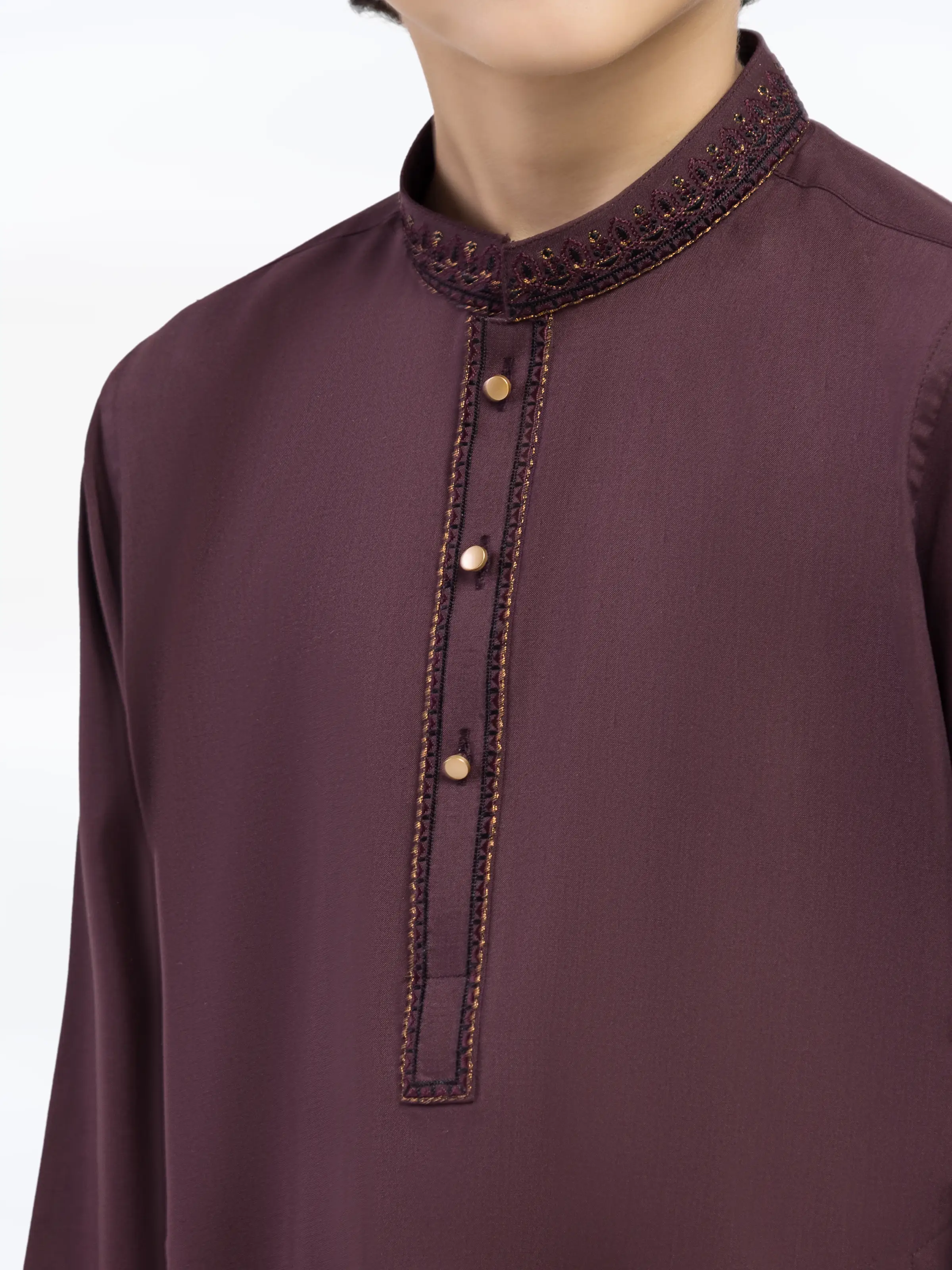 Embroidered Blended Shalwar Kameez - EBTKS5-4035 - Image 3