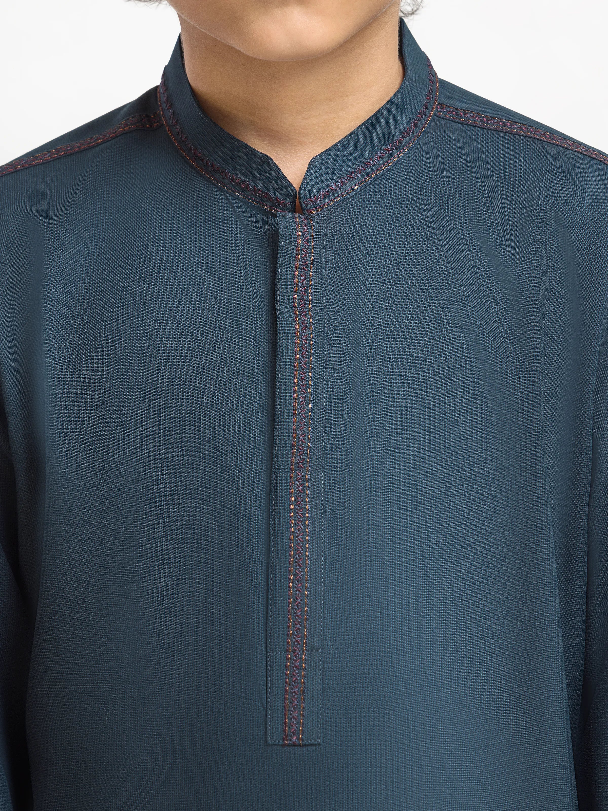 Embroidered Blended Shalwar Kameez - EBTKS6-4087 - Image 3