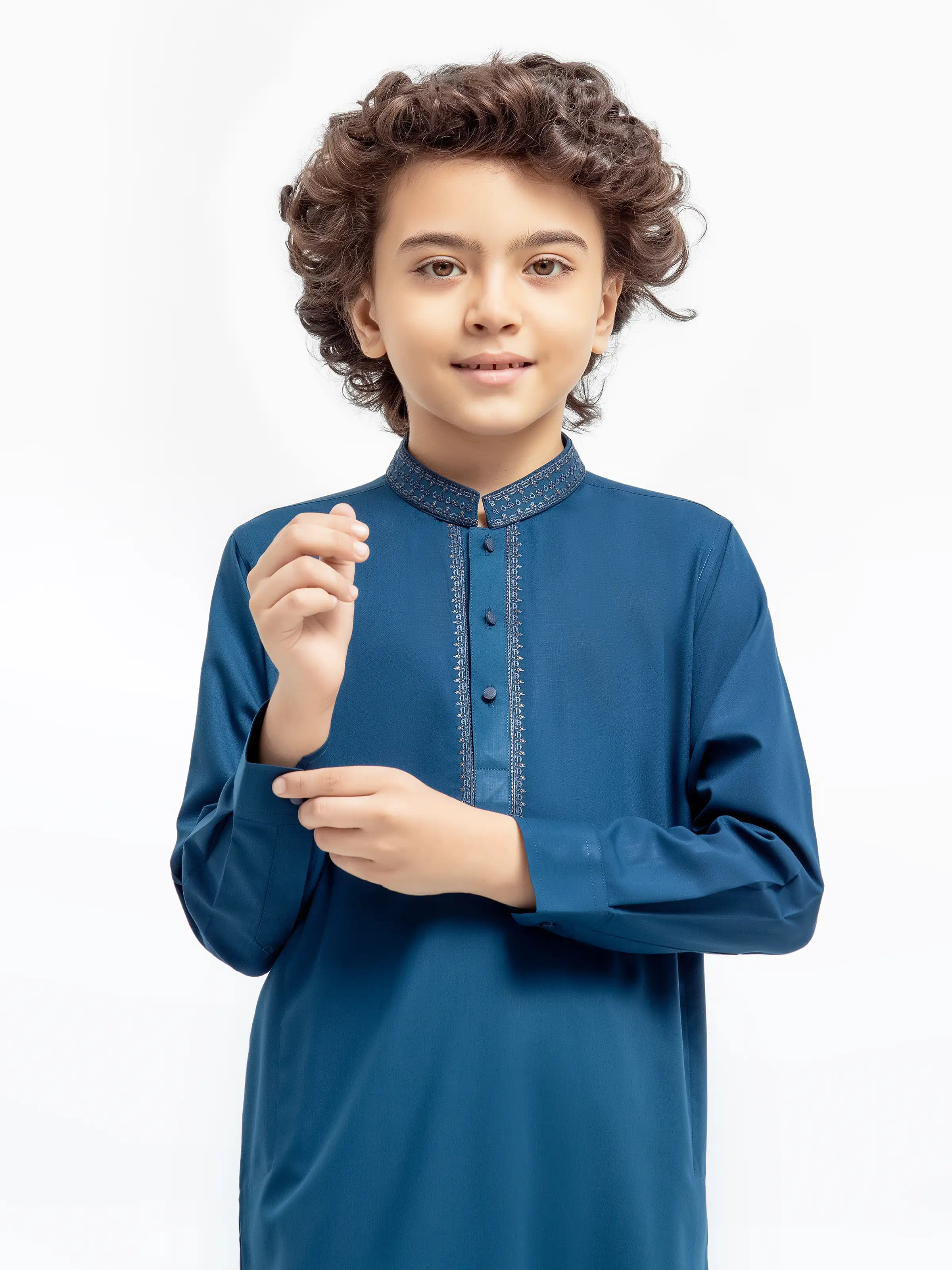 Embroidered Blended Shalwar Kameez - EBTKS24-3986 - Image 2
