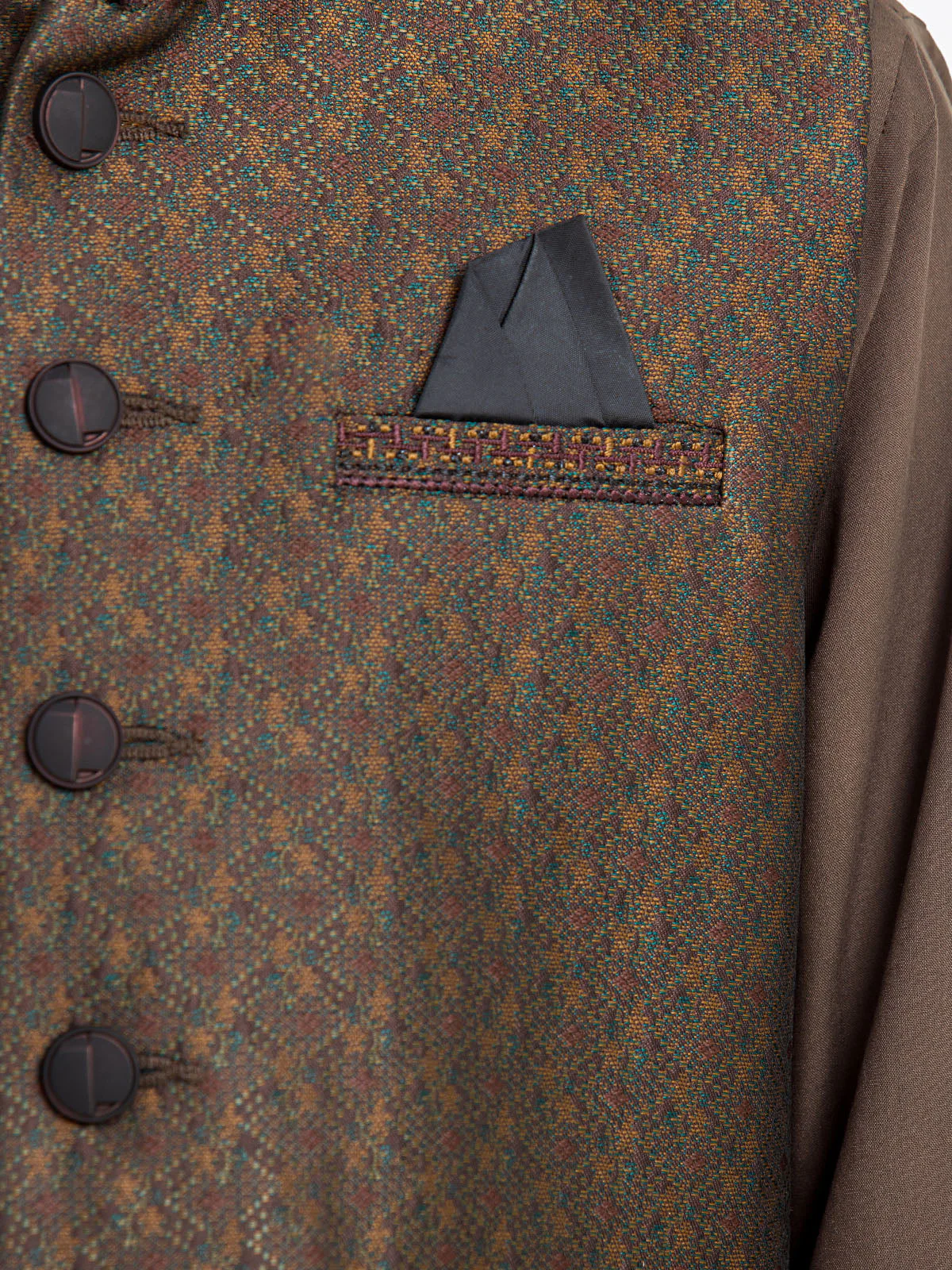 Embroidered Blended Waistcoat Suit - EBTWCS24-25188 - Image 5