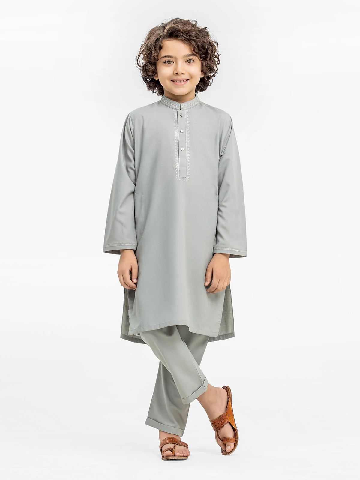 Embroidered Blended Kurta Pajama - EBTKP24-004