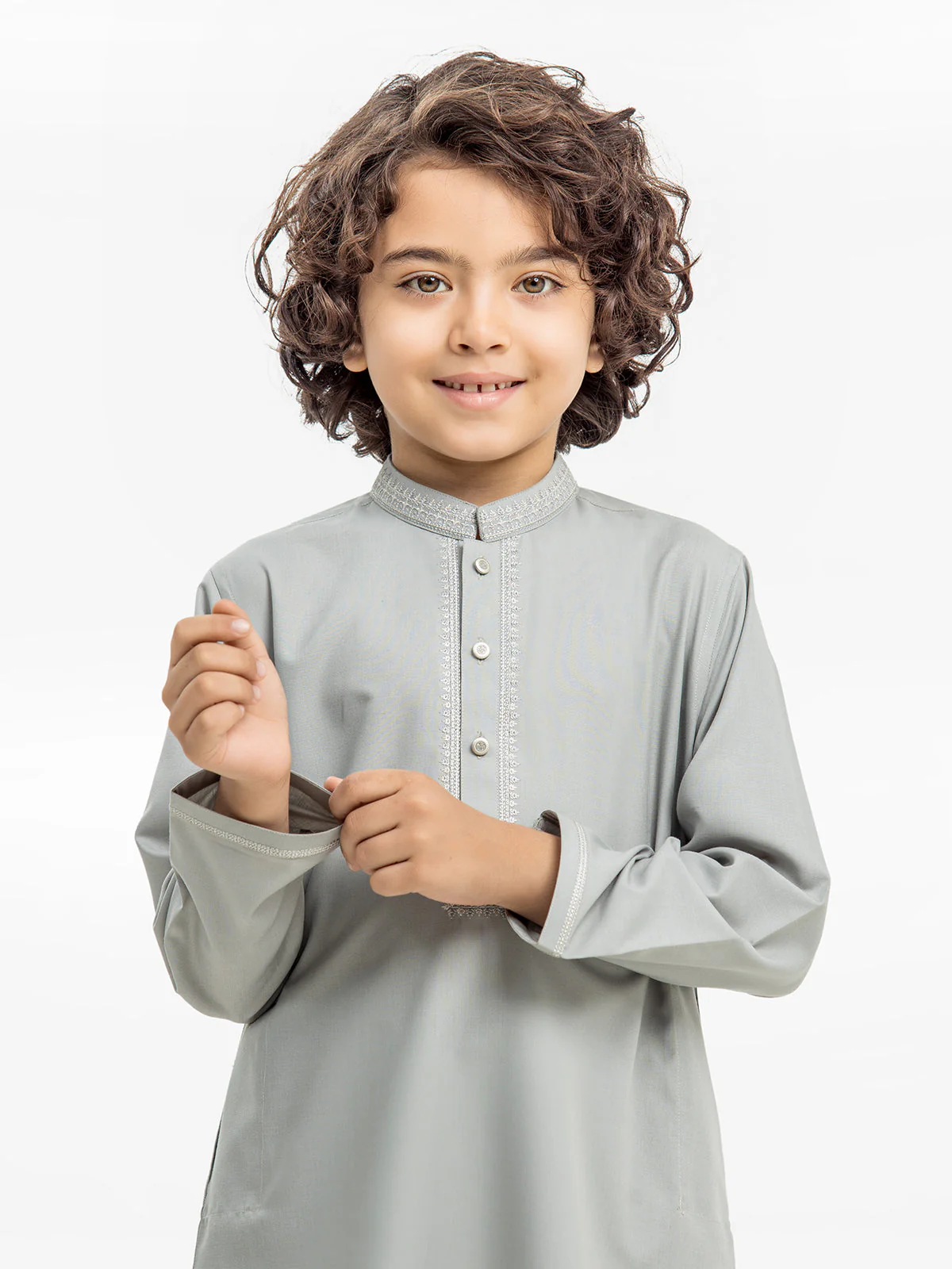 Embroidered Blended Kurta Pajama - EBTKP24-004 - Image 2
